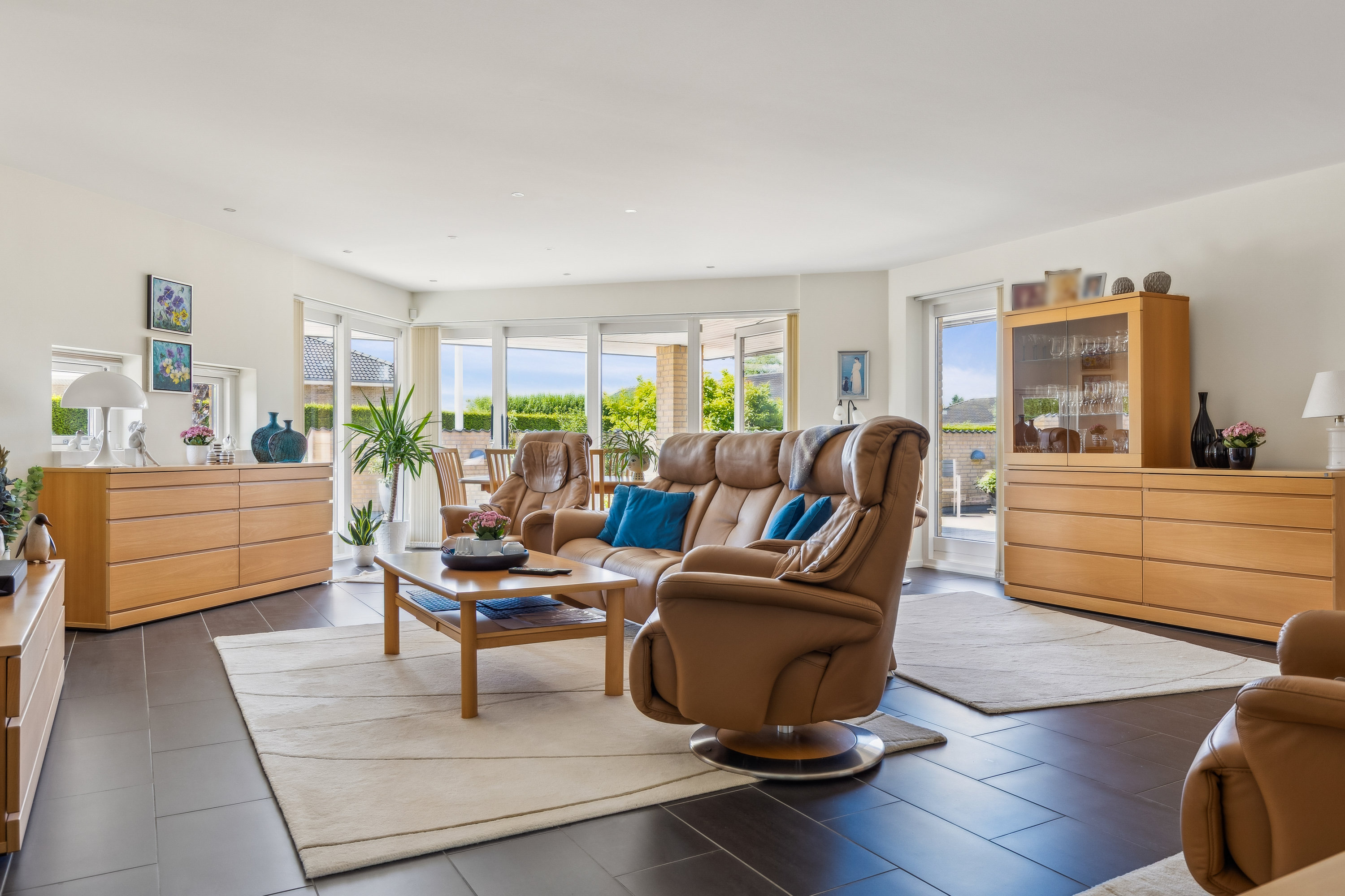 Fremhævet stue billede i fuldskærmstilstand. Billede af Bonderosevej 8, 4450 Jyderup