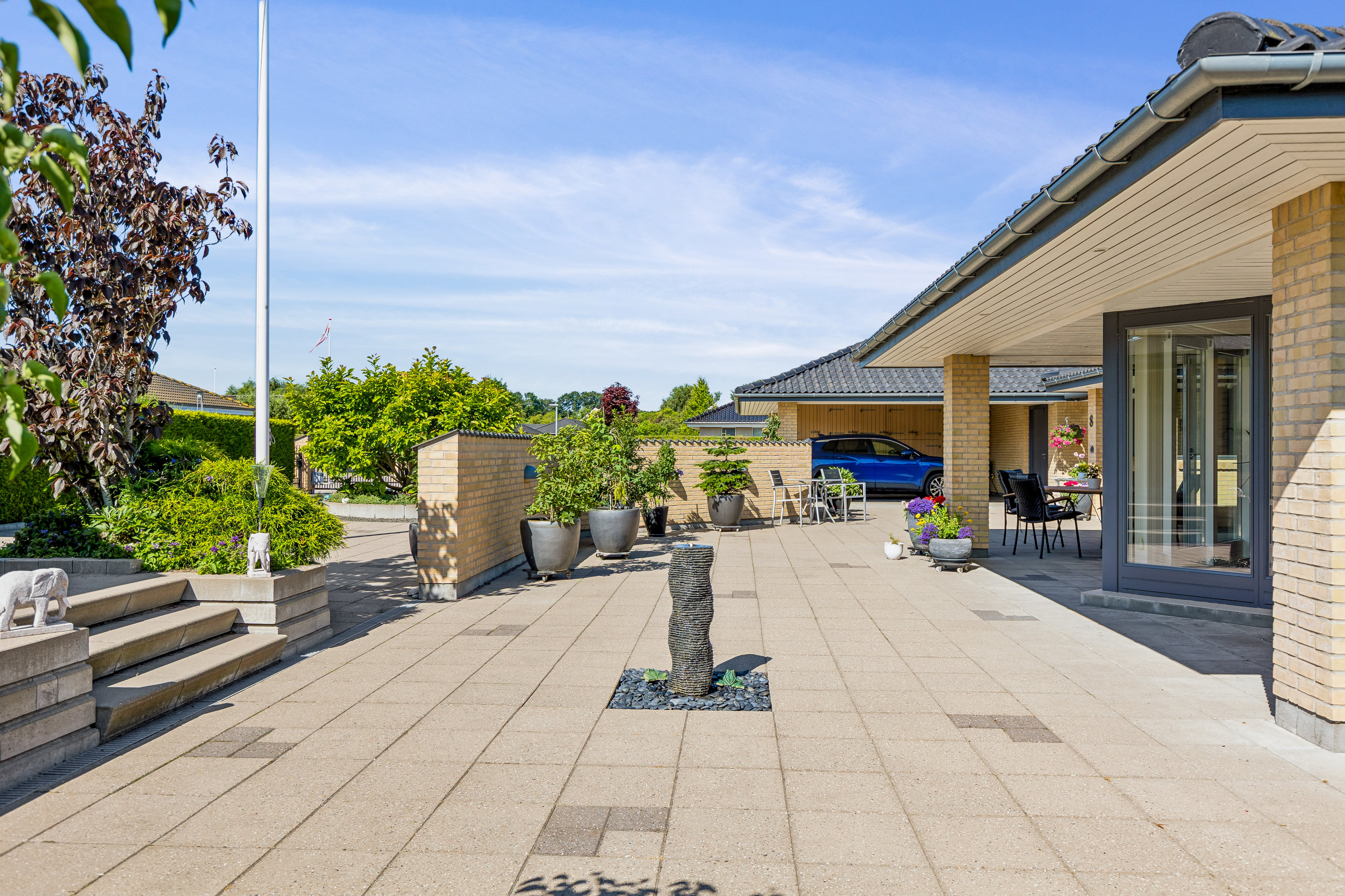 Fremhævet terrasse billede i fuldskærmstilstand. Billede af Bonderosevej 8, 4450 Jyderup