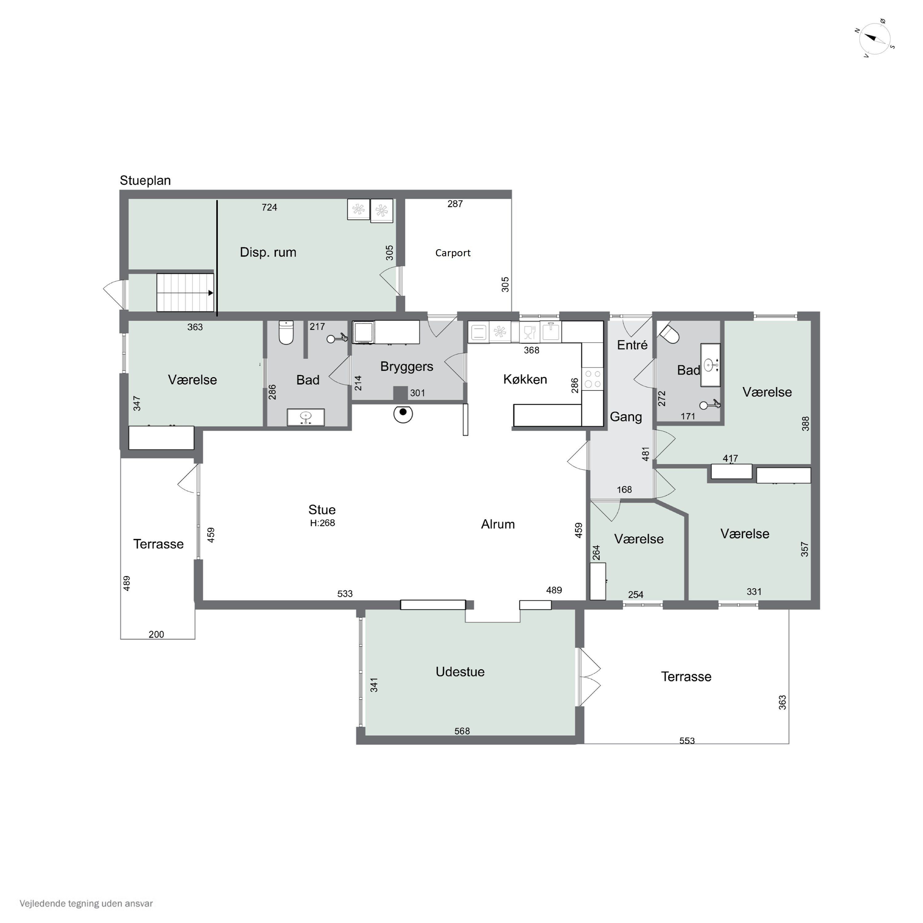 Plantegninger billede af Rugvænget 16, 8653 Them