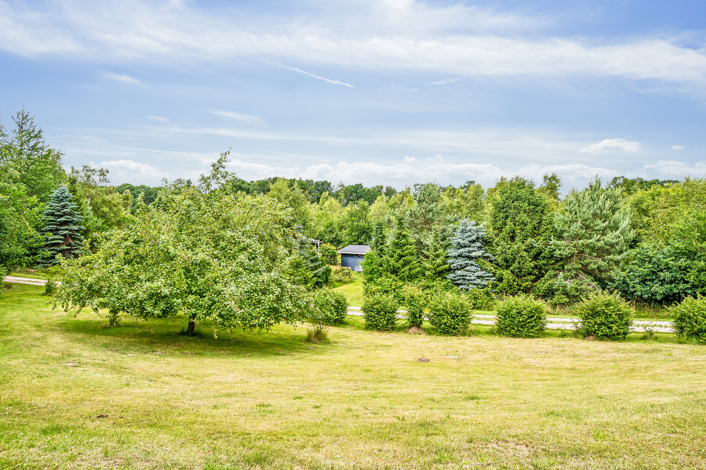 Fremhævet have billede i fuldskærmstilstand. Billede af Tronhøjvej 7, Kongsgårde, 8420 Knebel