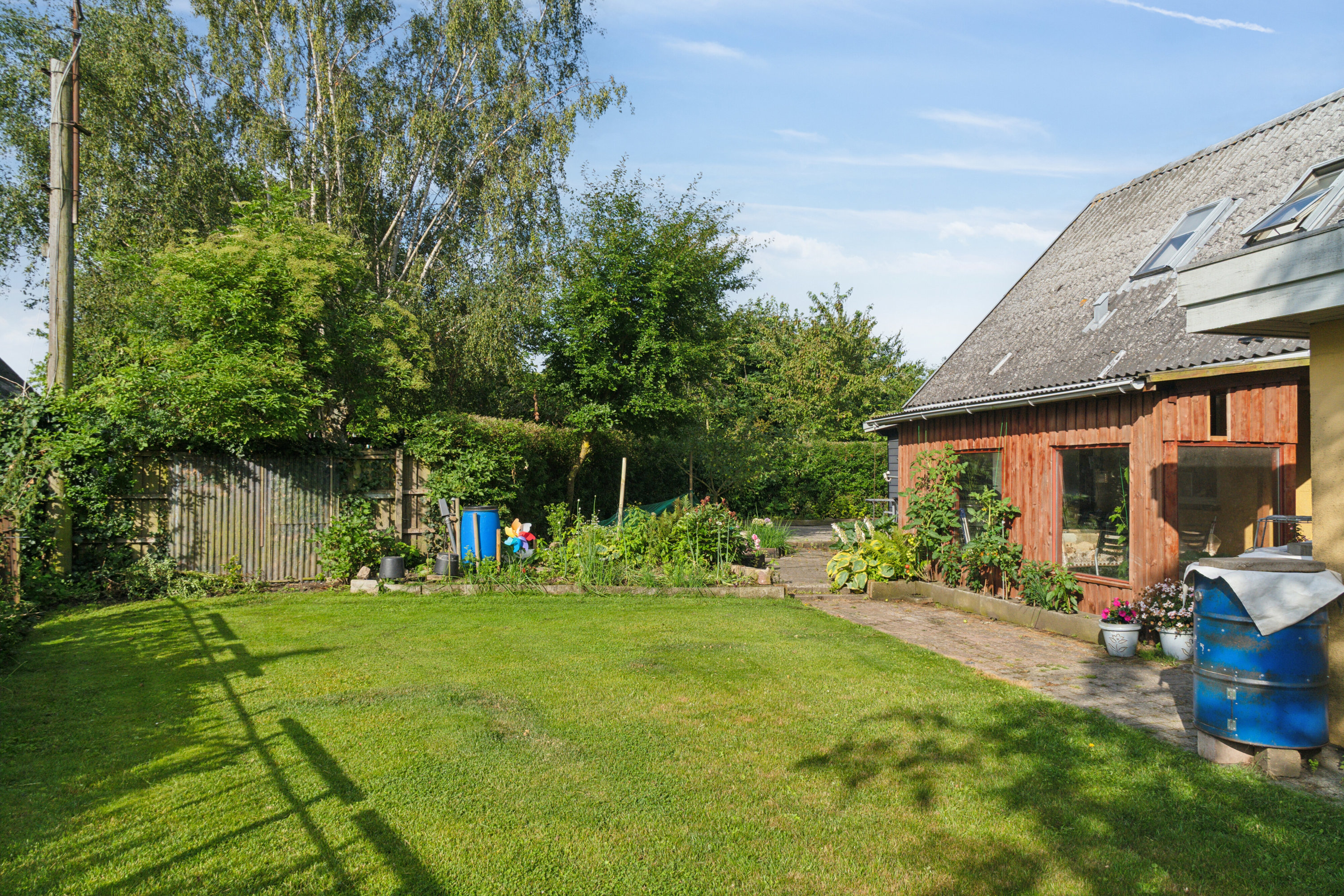 Fremhævet set fra haven billede i fuldskærmstilstand. Billede af Sorø Landevej 226, Eggeslevmagle, 4230 Skælskør