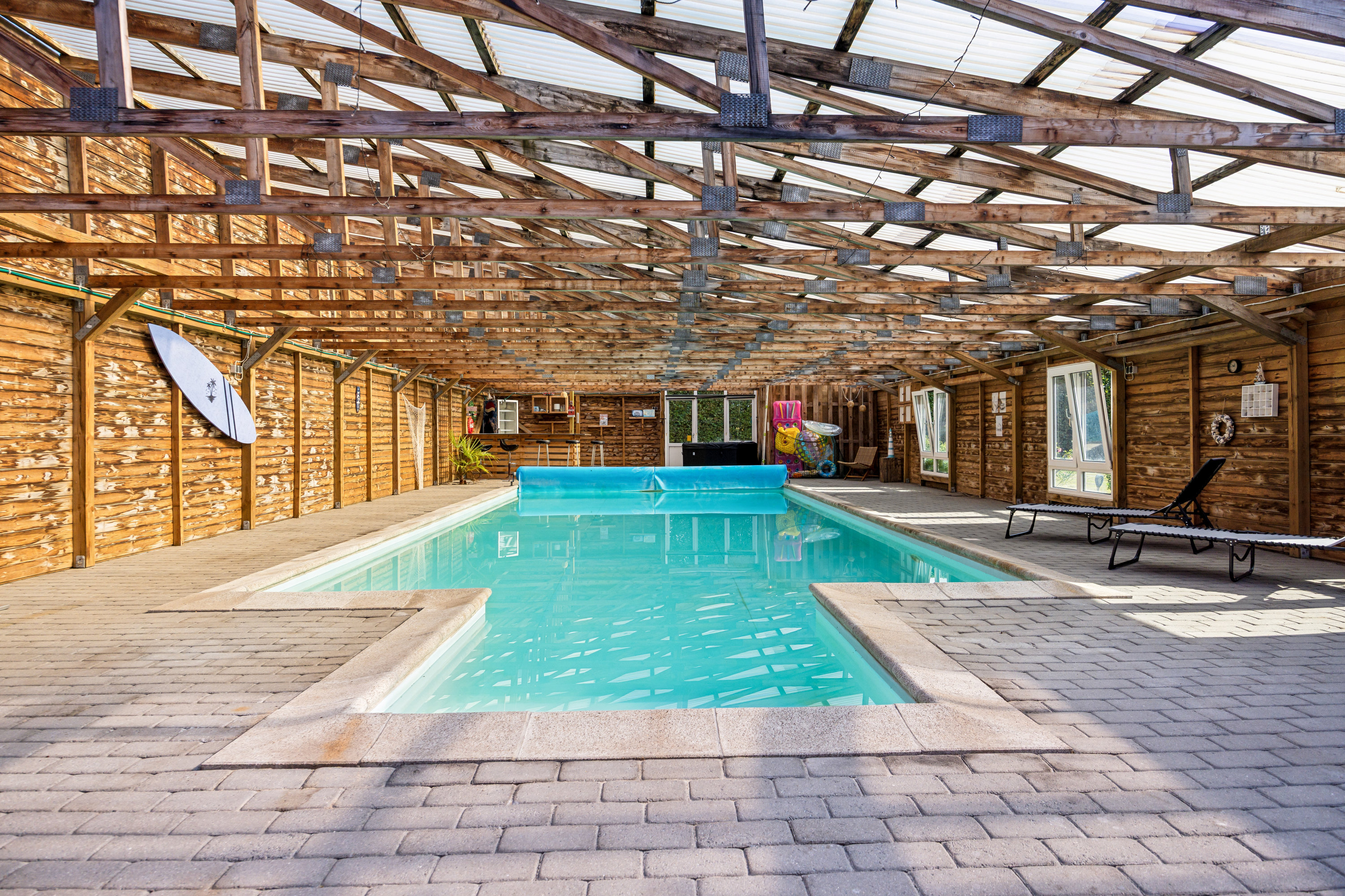 Fremhævet swimmingpool billede i fuldskærmstilstand. Billede af Søndermarksvej 5, Stenild, 9500 Hobro