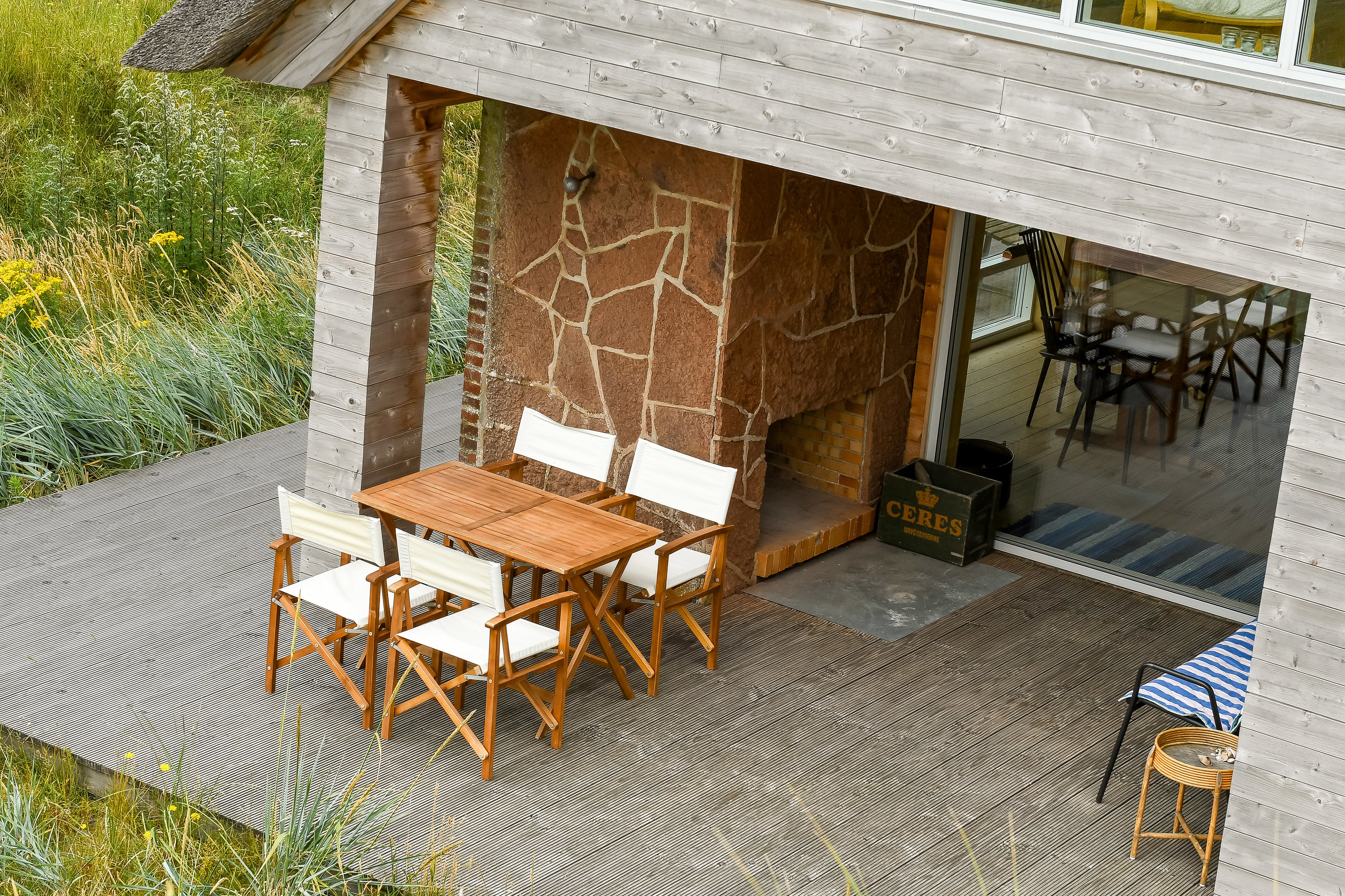 Fremhævet terrasse billede i fuldskærmstilstand. Billede af Slunden 110, Rindby Strand, 6720 Fanø