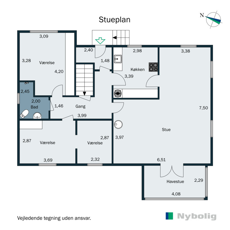 Plantegninger billede af Ribe Landevej 98, 6100 Haderslev