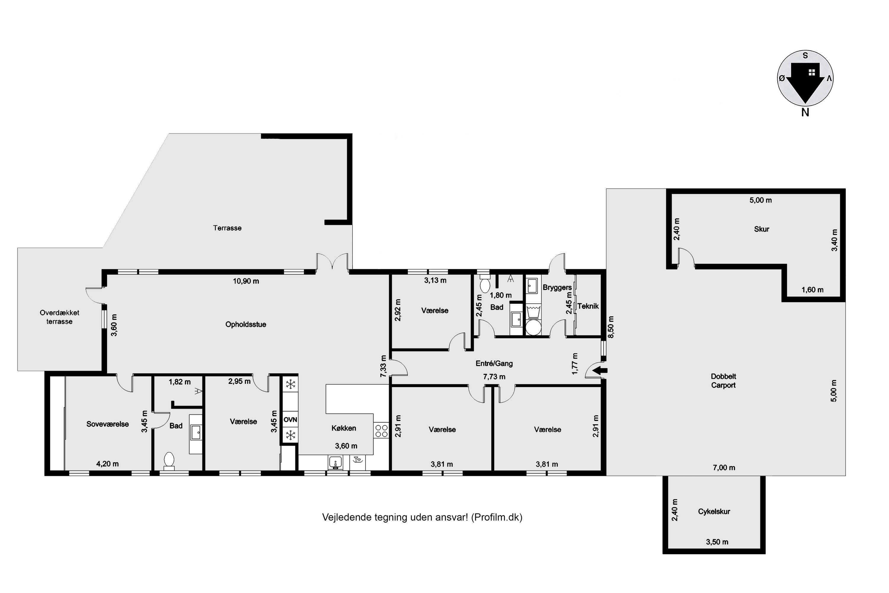Plantegninger billede af Hvalfisken 1, Mejrup, 7500 Holstebro