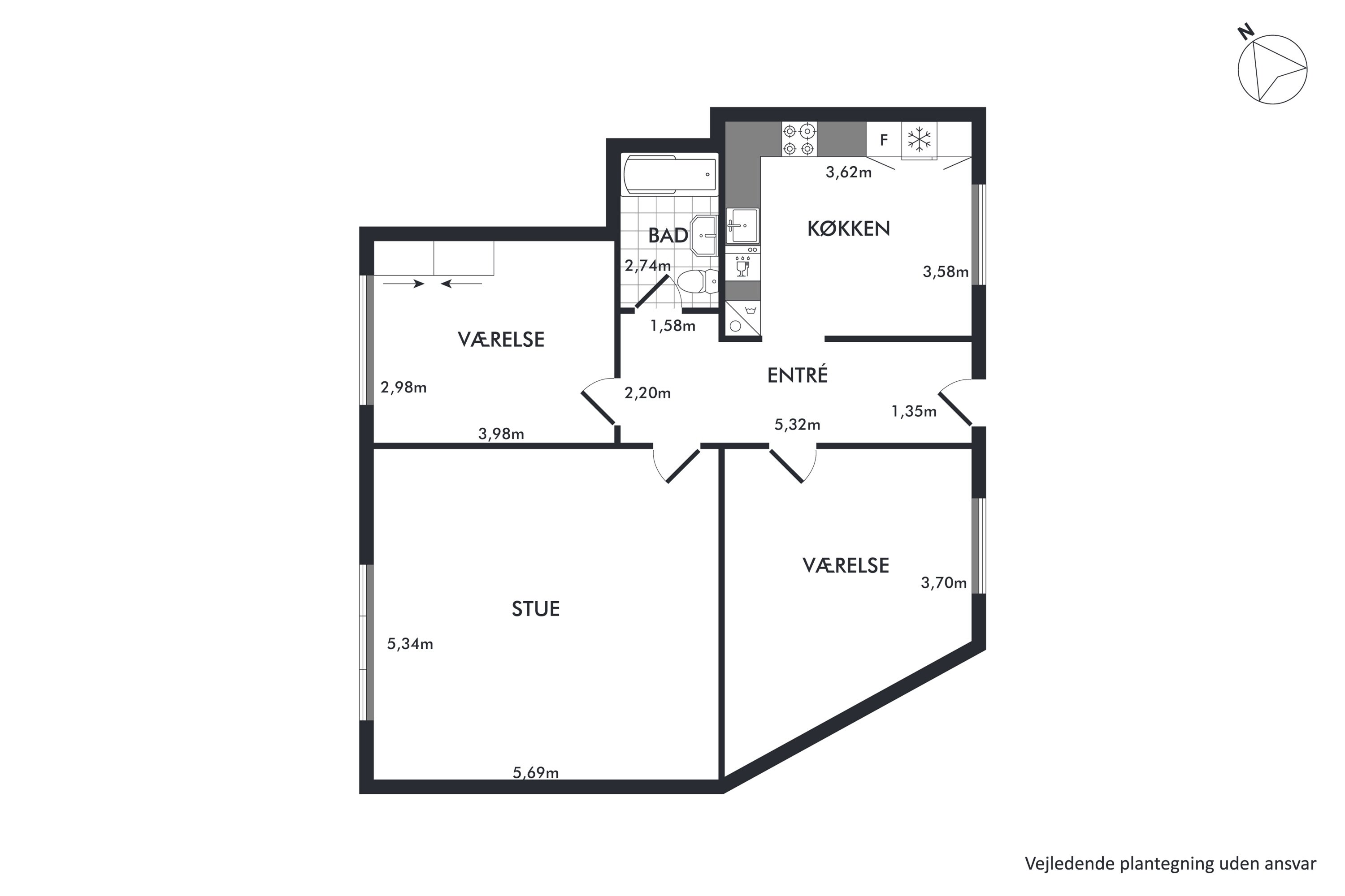 Plantegninger billede af Reberbanen 26, 1. 2., 8800 Viborg