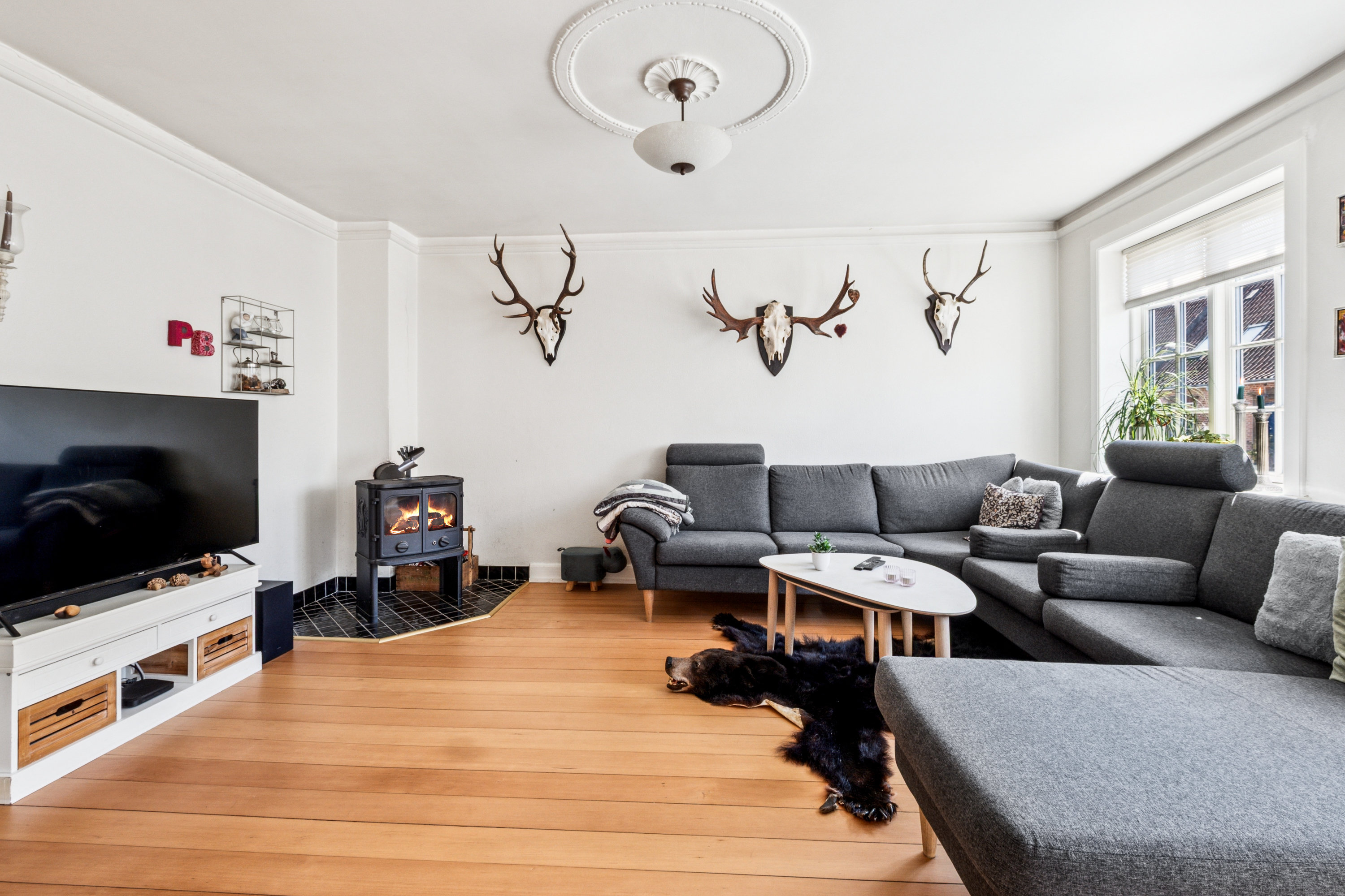 Fremhævet stue billede i fuldskærmstilstand. Billede af Dalgasvej 8, 8800 Viborg