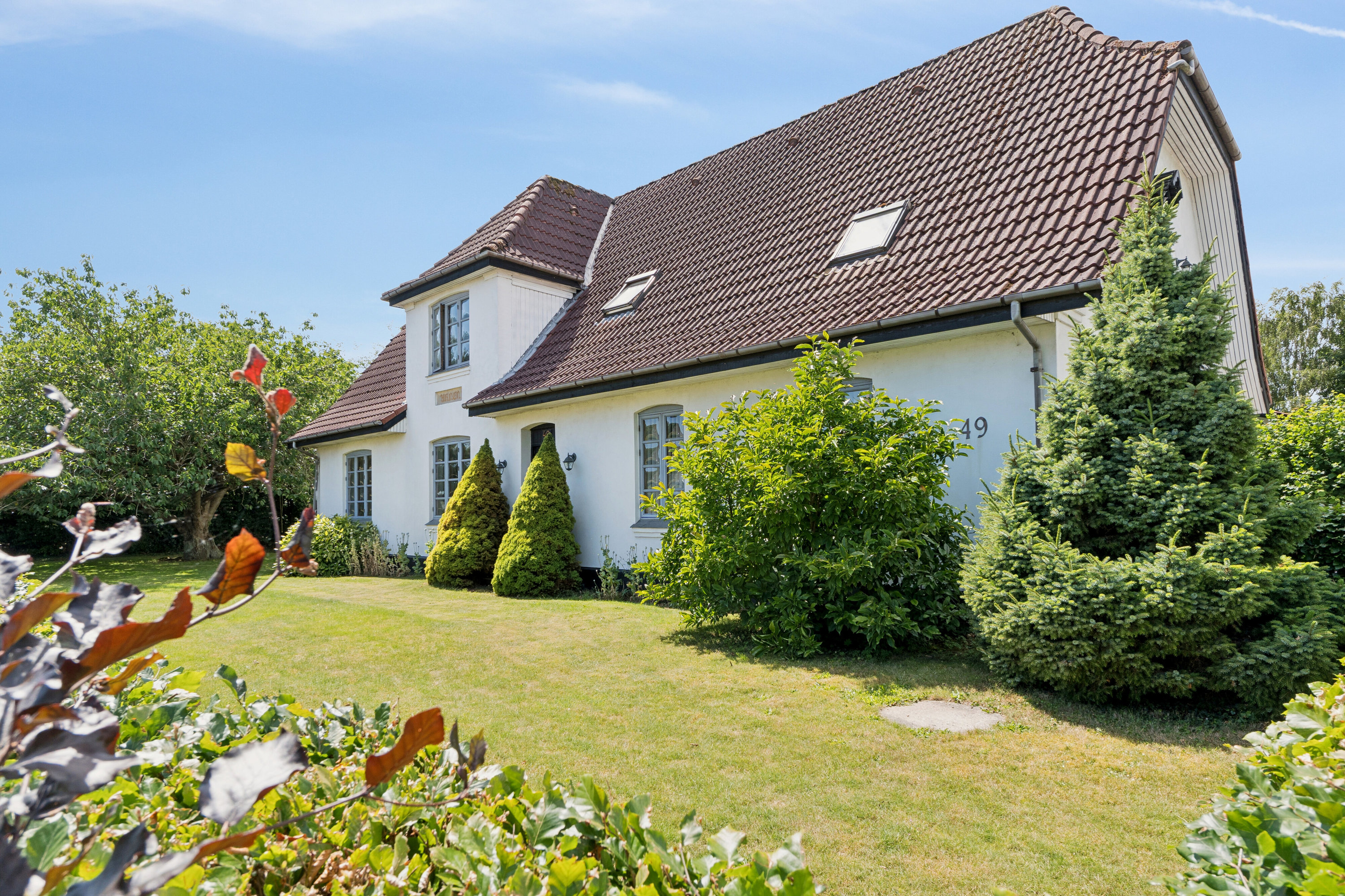 Fremhævet set fra haven billede i fuldskærmstilstand. Billede af Grønnegyden 49, Stige, 5270 Odense N