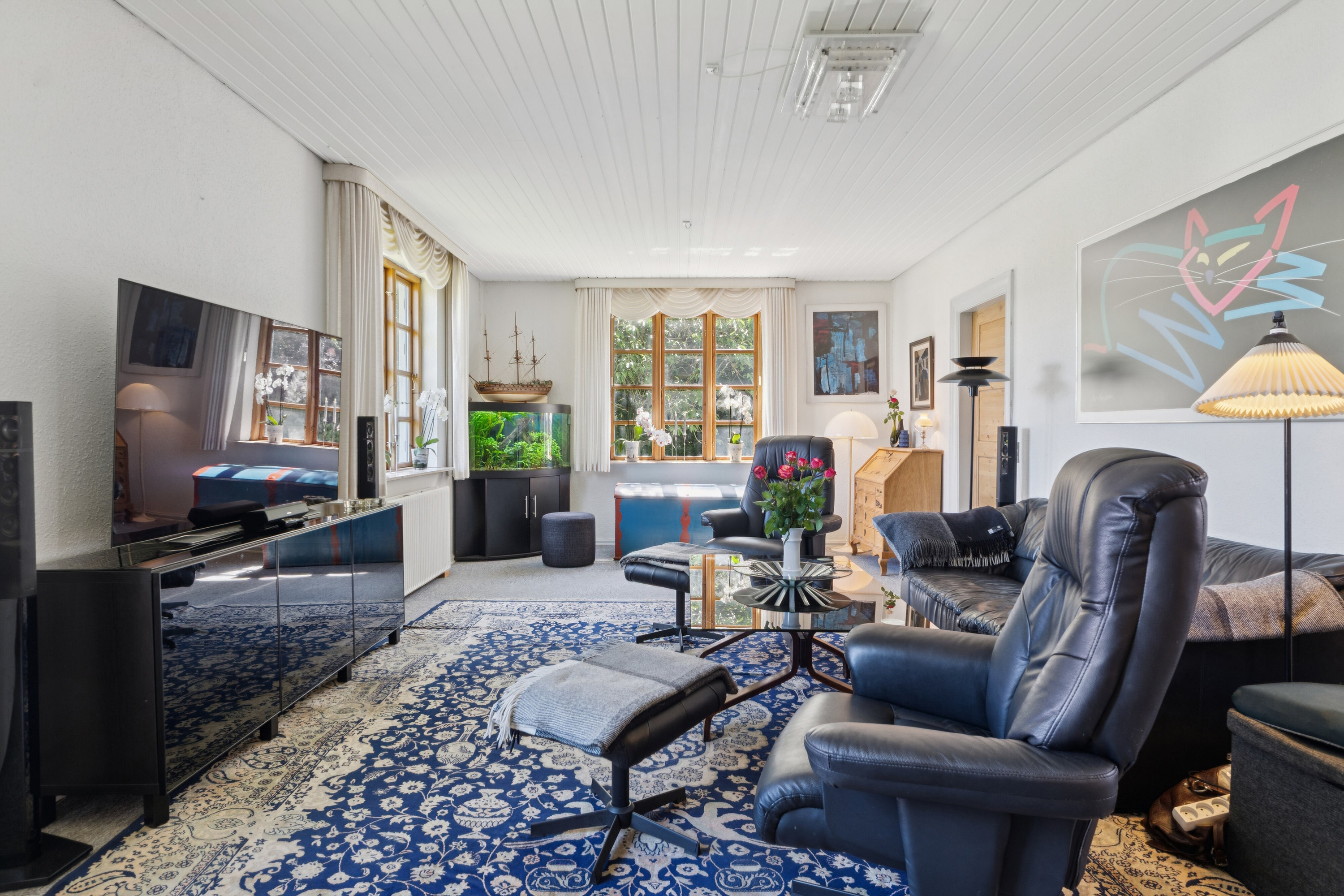 Fremhævet stue billede i fuldskærmstilstand. Billede af Grønnegyden 49, Stige, 5270 Odense N