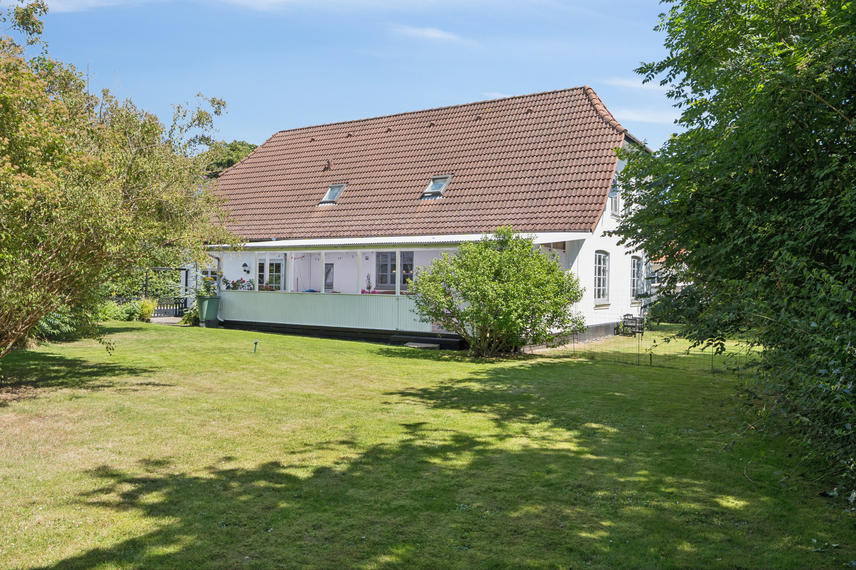 Fremhævet set fra haven billede i fuldskærmstilstand. Billede af Grønnegyden 49, Stige, 5270 Odense N