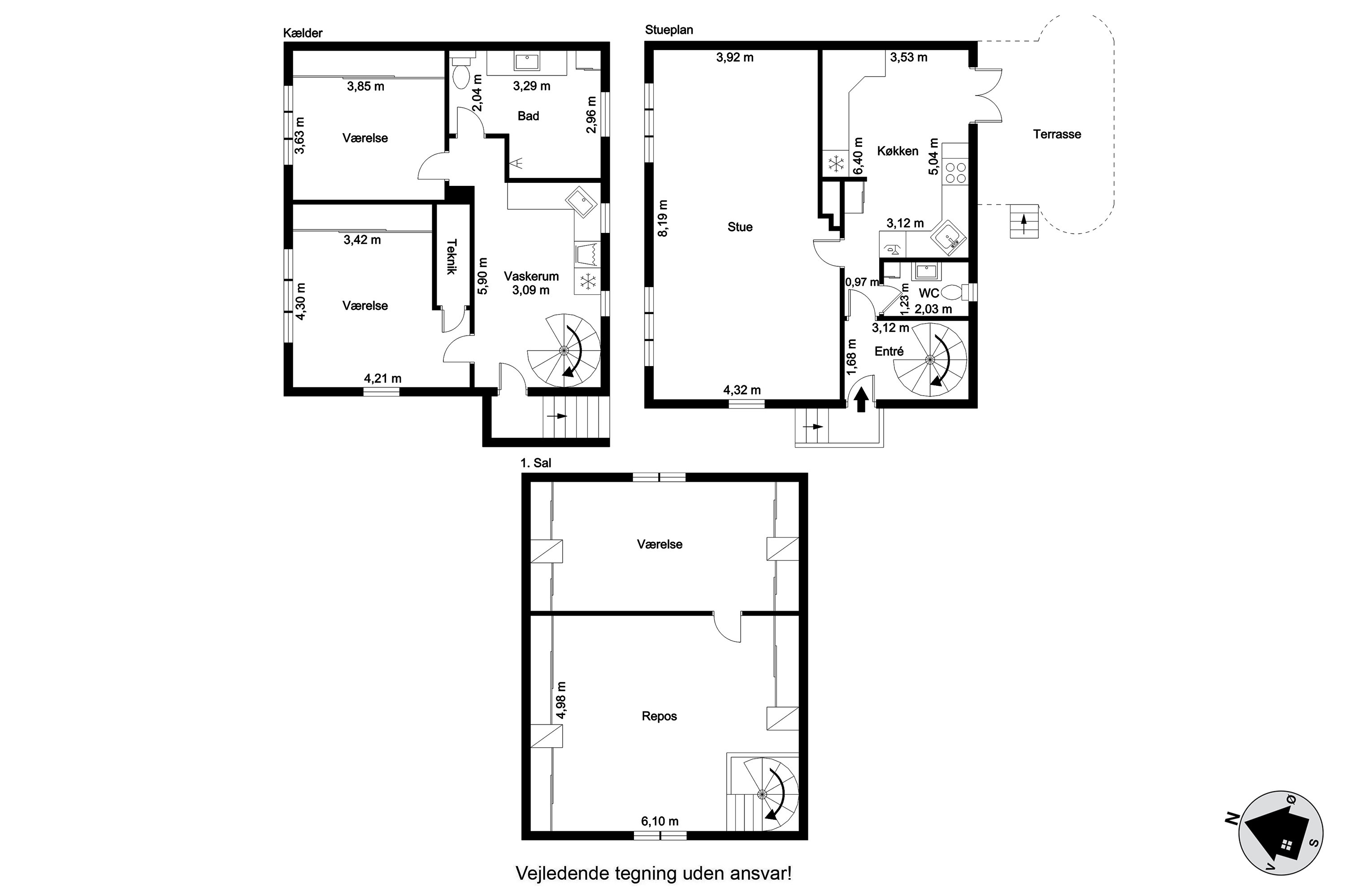 Plantegninger billede af Vrejlevvej 36, 9760 Vrå