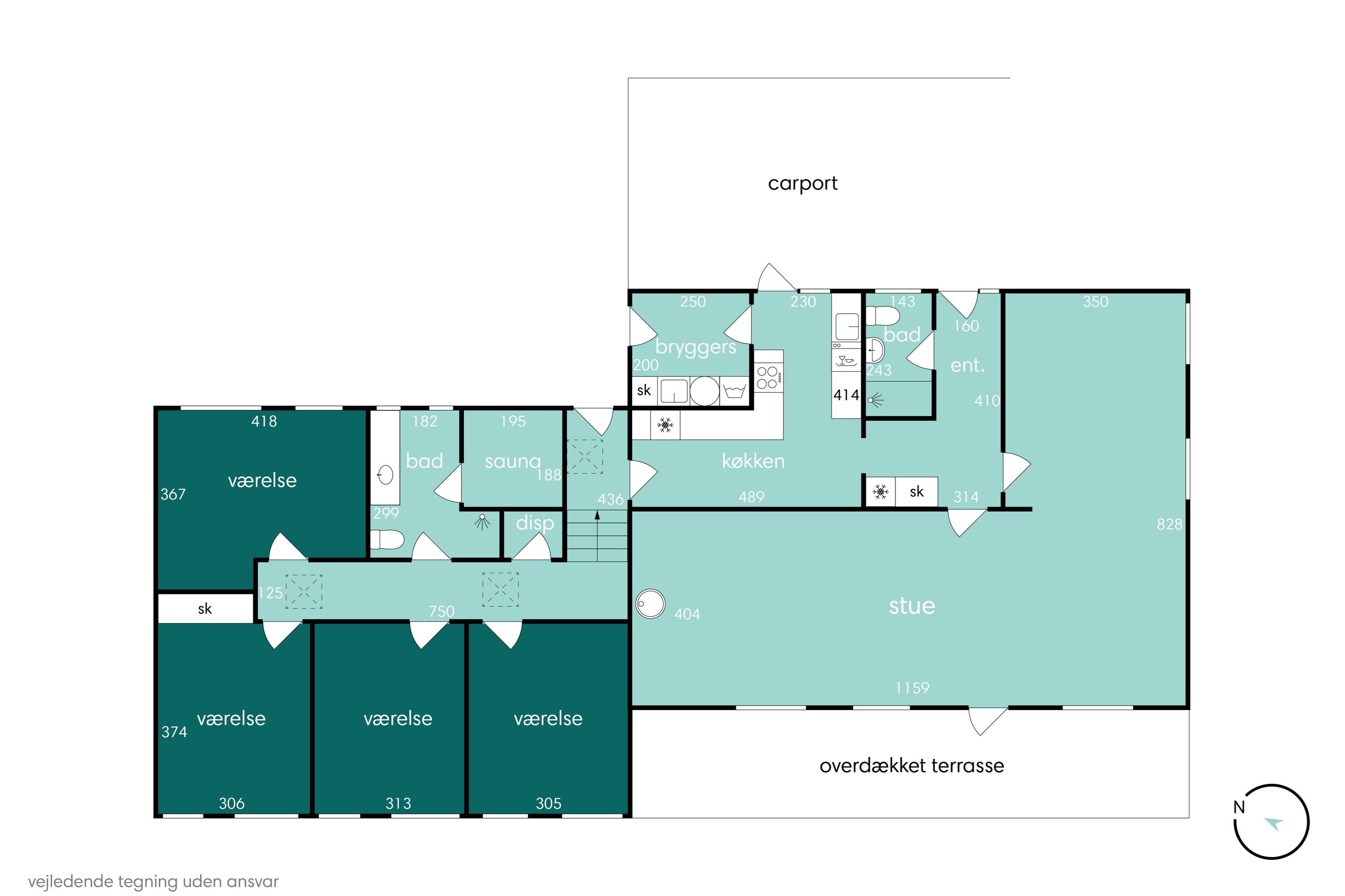 Plantegninger billede af Heimdalsvej 38, 9800 Hjørring