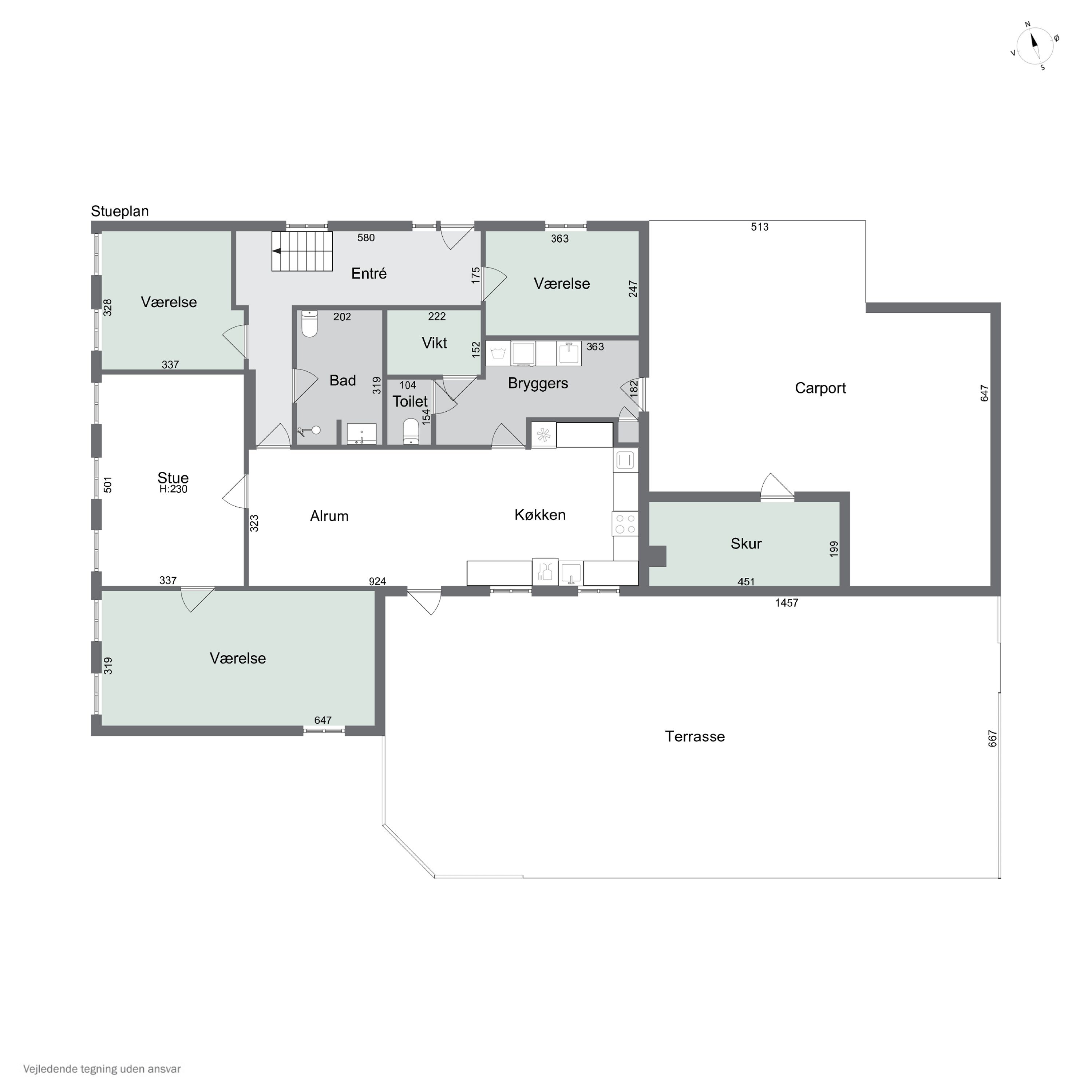 Plantegninger billede af Lintrupvej 78, Hjerting, 6630 Rødding