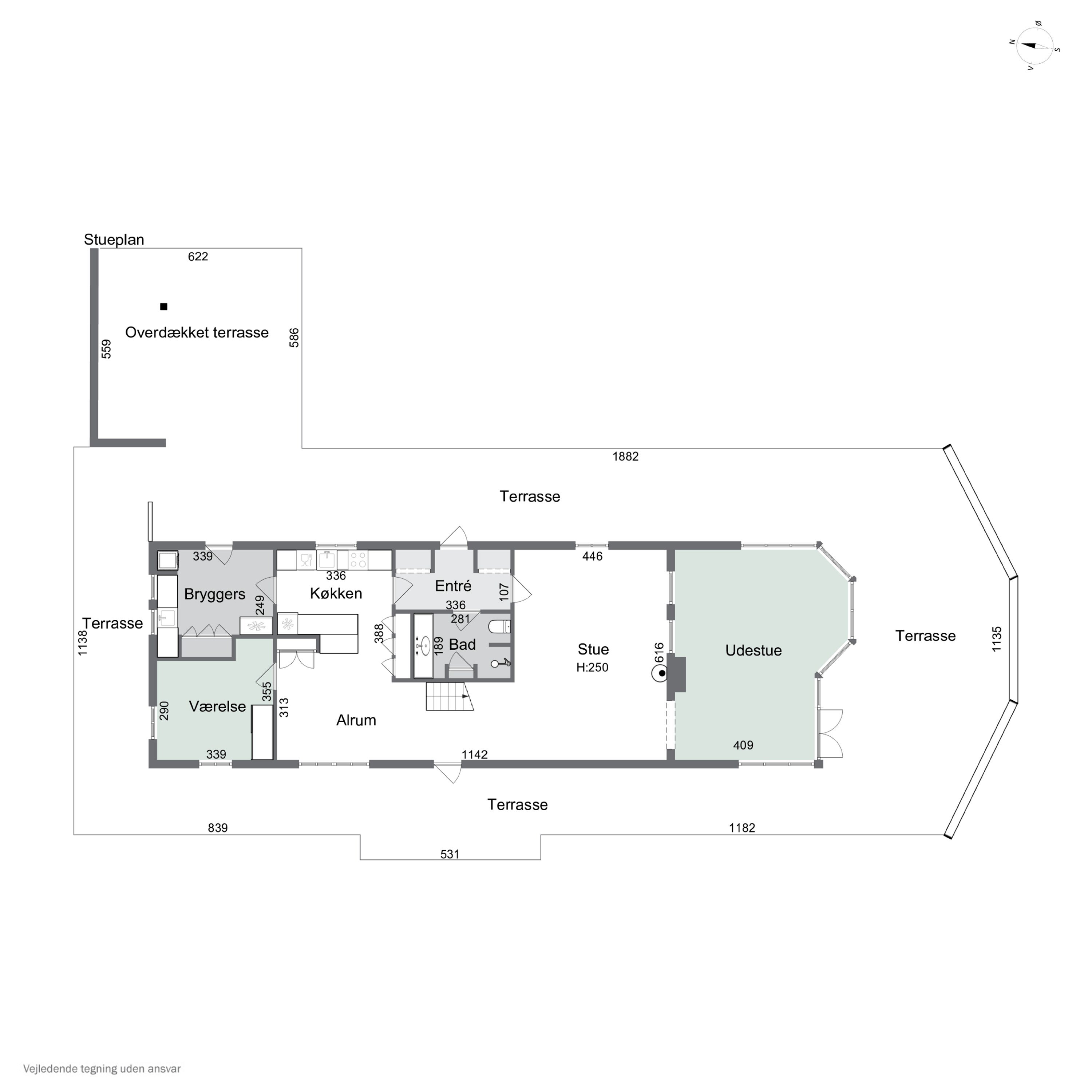 Plantegninger billede af Brundvej 8B, Brund, 7700 Thisted