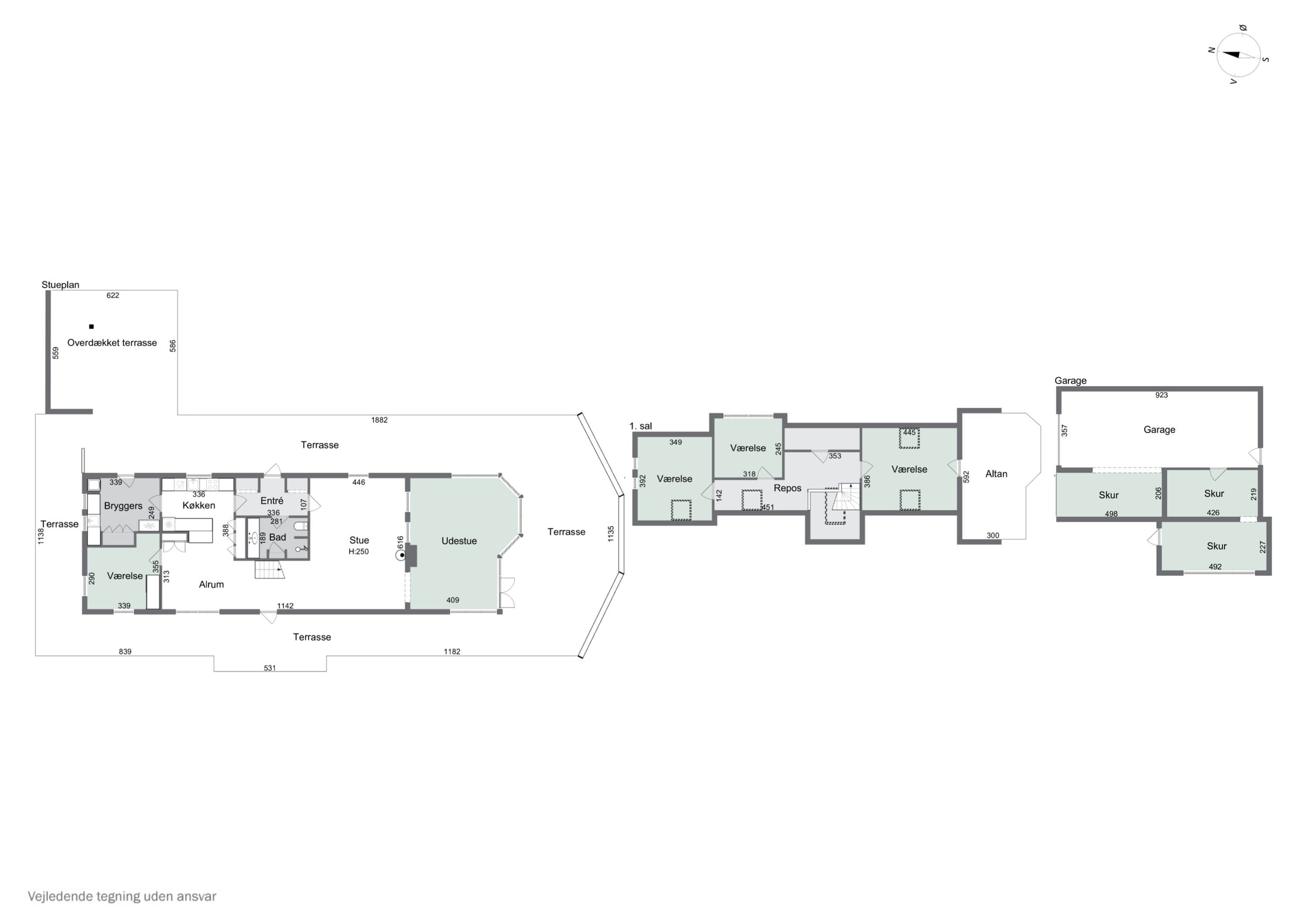 Plantegninger billede af Brundvej 8B, Brund, 7700 Thisted