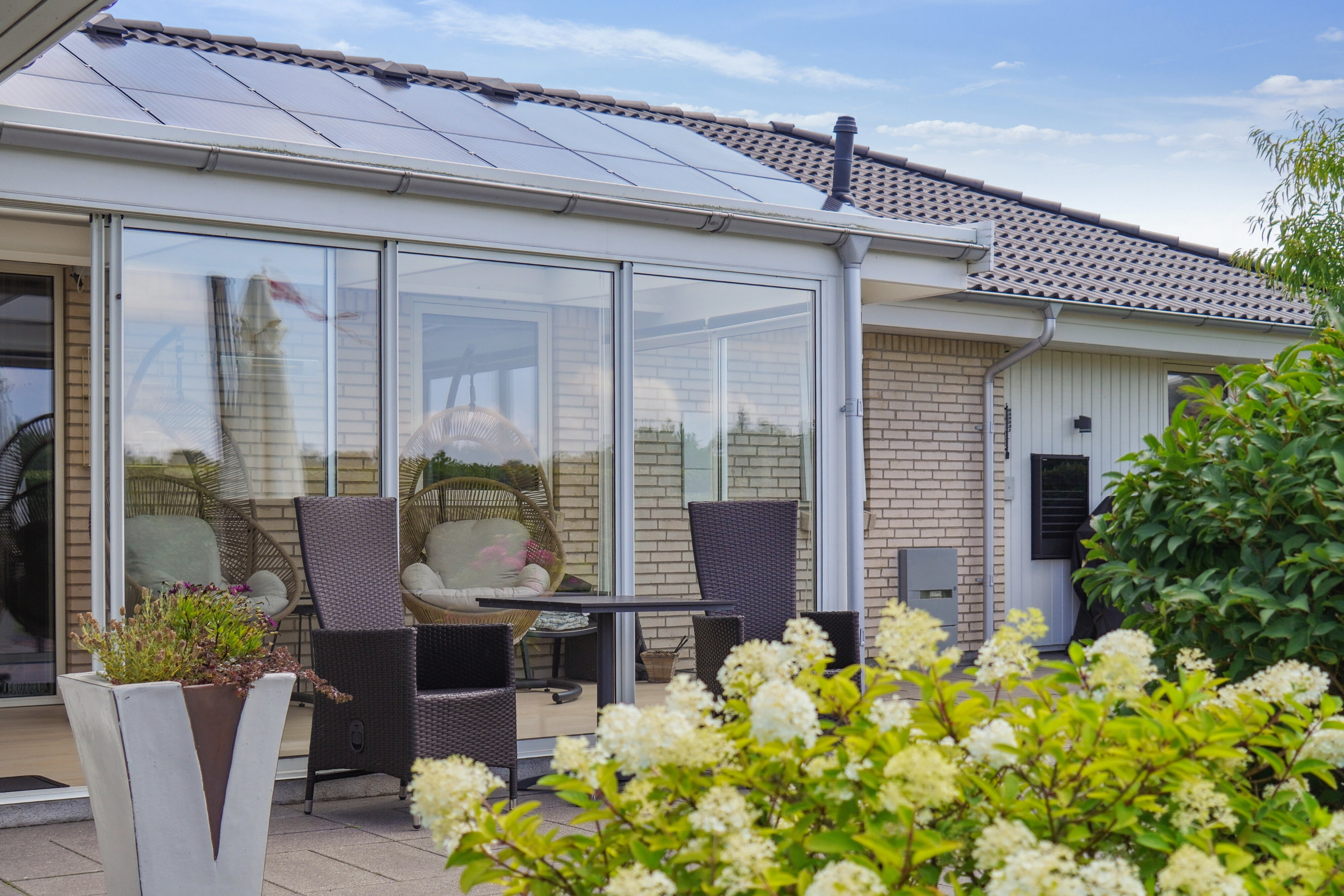 Fremhævet terrasse billede i fuldskærmstilstand. Billede af Tårnvænget 30, Kregme Syd, 3300 Frederiksværk