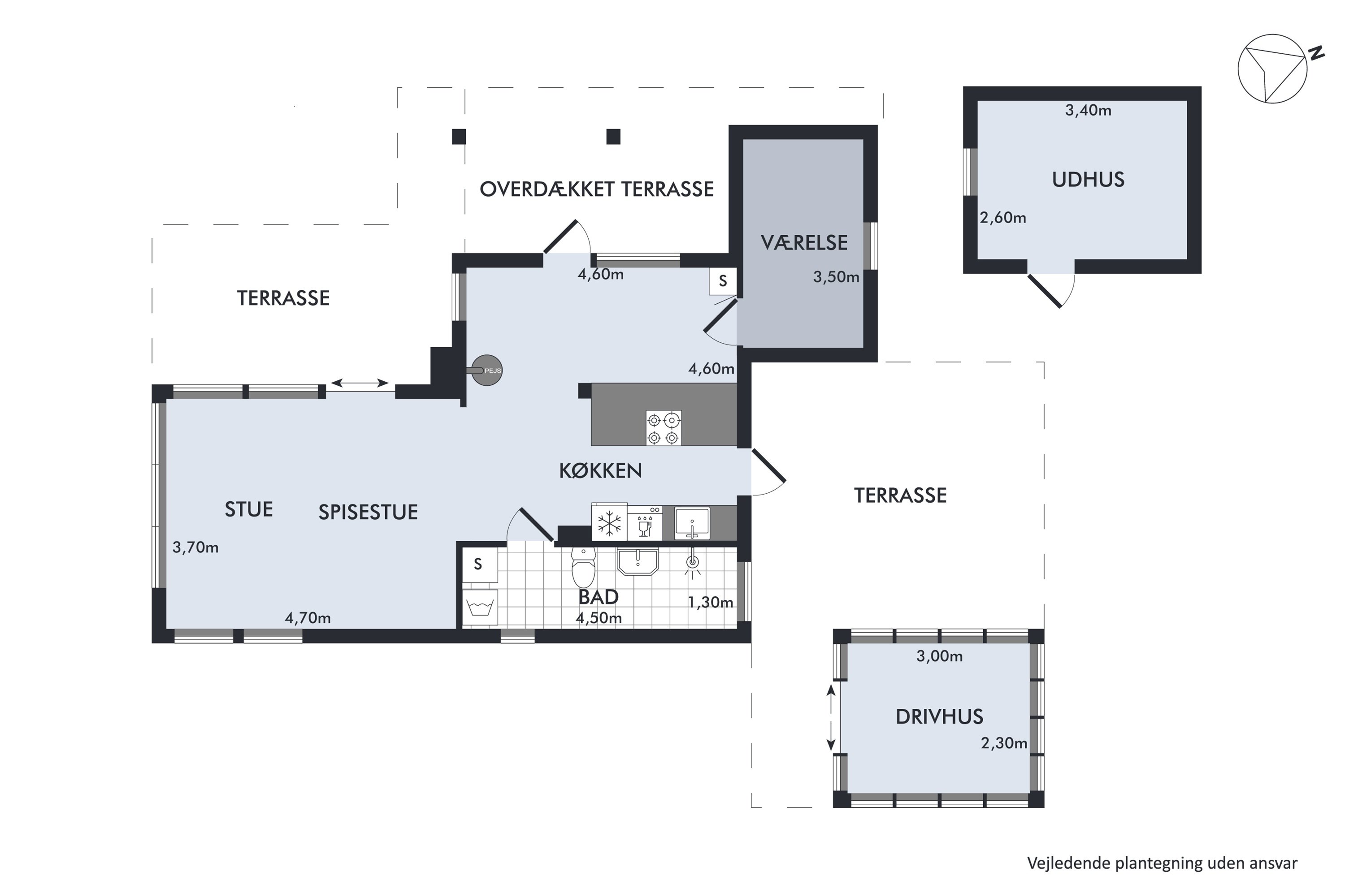 Plantegninger billede af Fritidshaven 209, 2640 Hedehusene