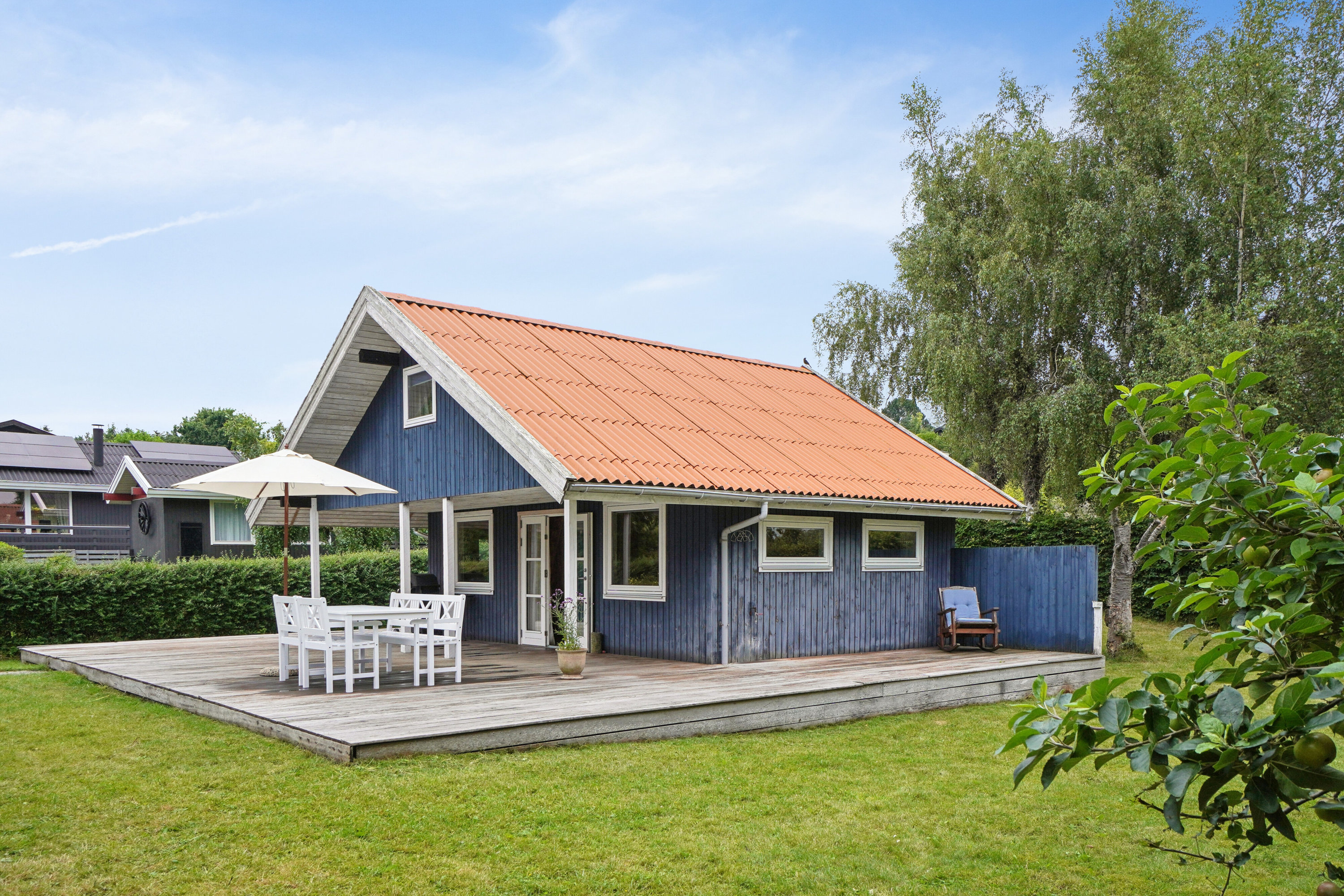 Fremhævet set fra haven billede i fuldskærmstilstand. Billede af Skadevænget 20, Vellerup, 4050 Skibby