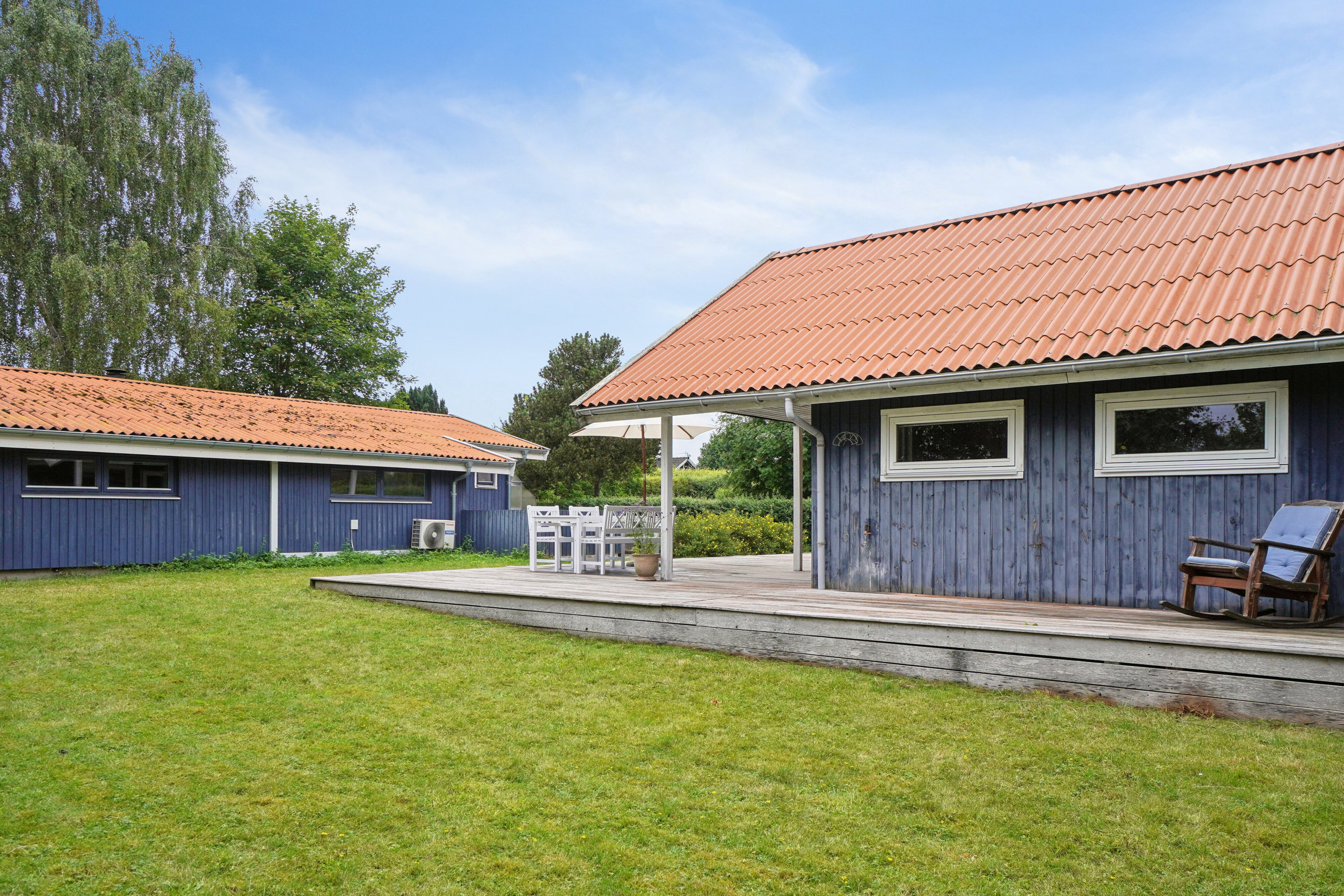 Fremhævet set fra haven billede i fuldskærmstilstand. Billede af Skadevænget 20, Vellerup, 4050 Skibby