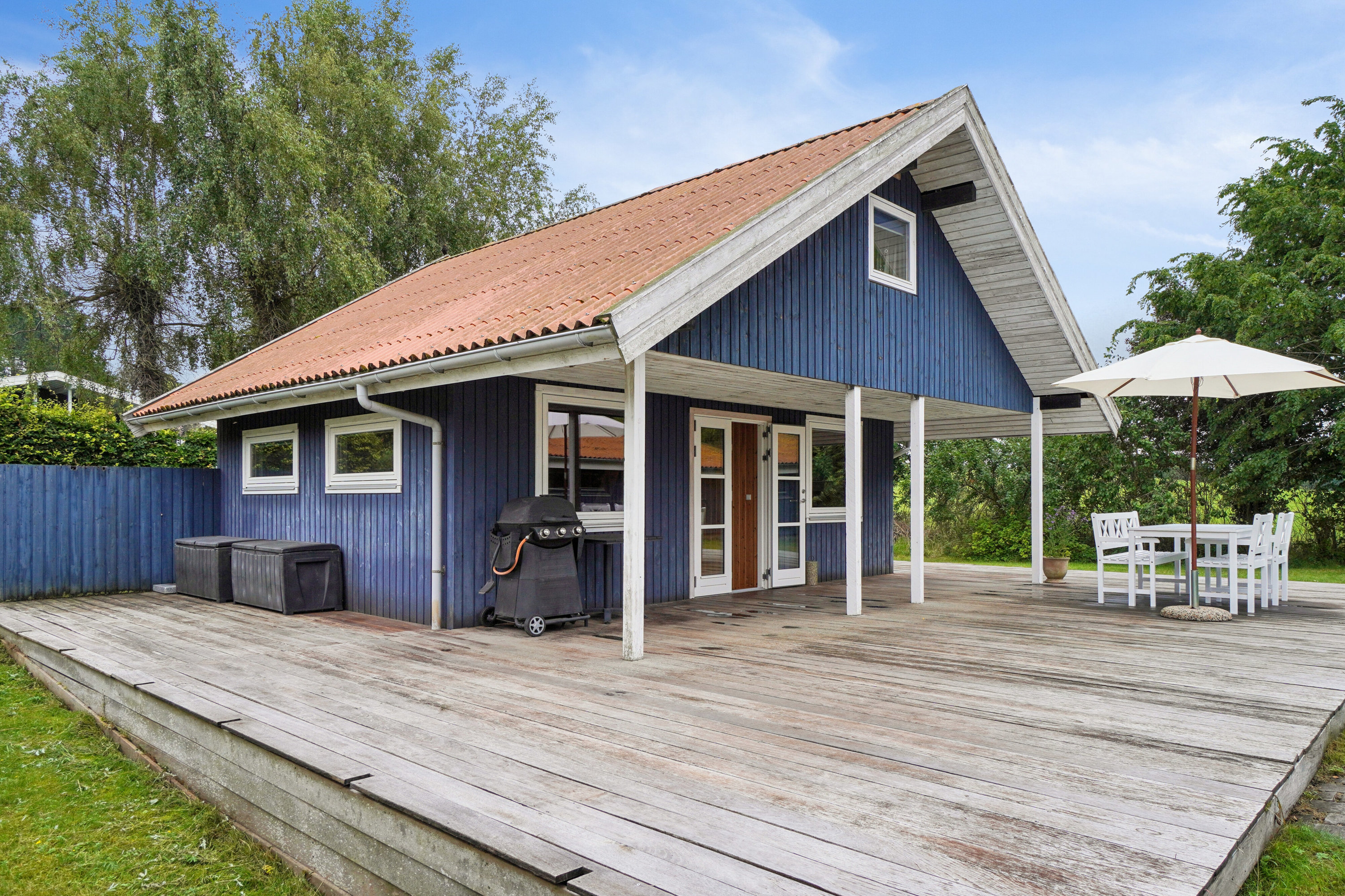 Fremhævet set fra haven billede i fuldskærmstilstand. Billede af Skadevænget 20, Vellerup, 4050 Skibby