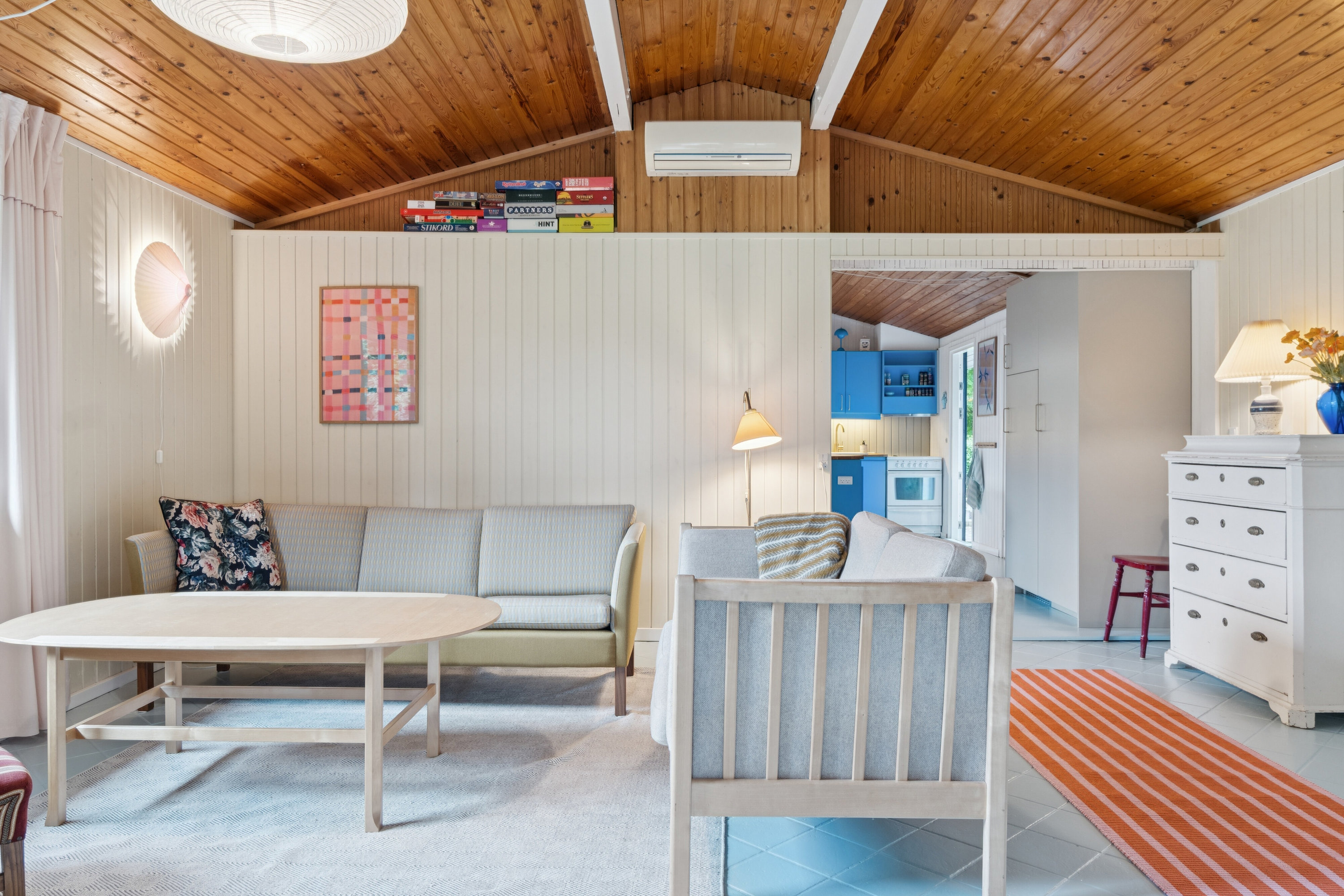 Fremhævet stue billede i fuldskærmstilstand. Billede af Skadevænget 20, Vellerup, 4050 Skibby