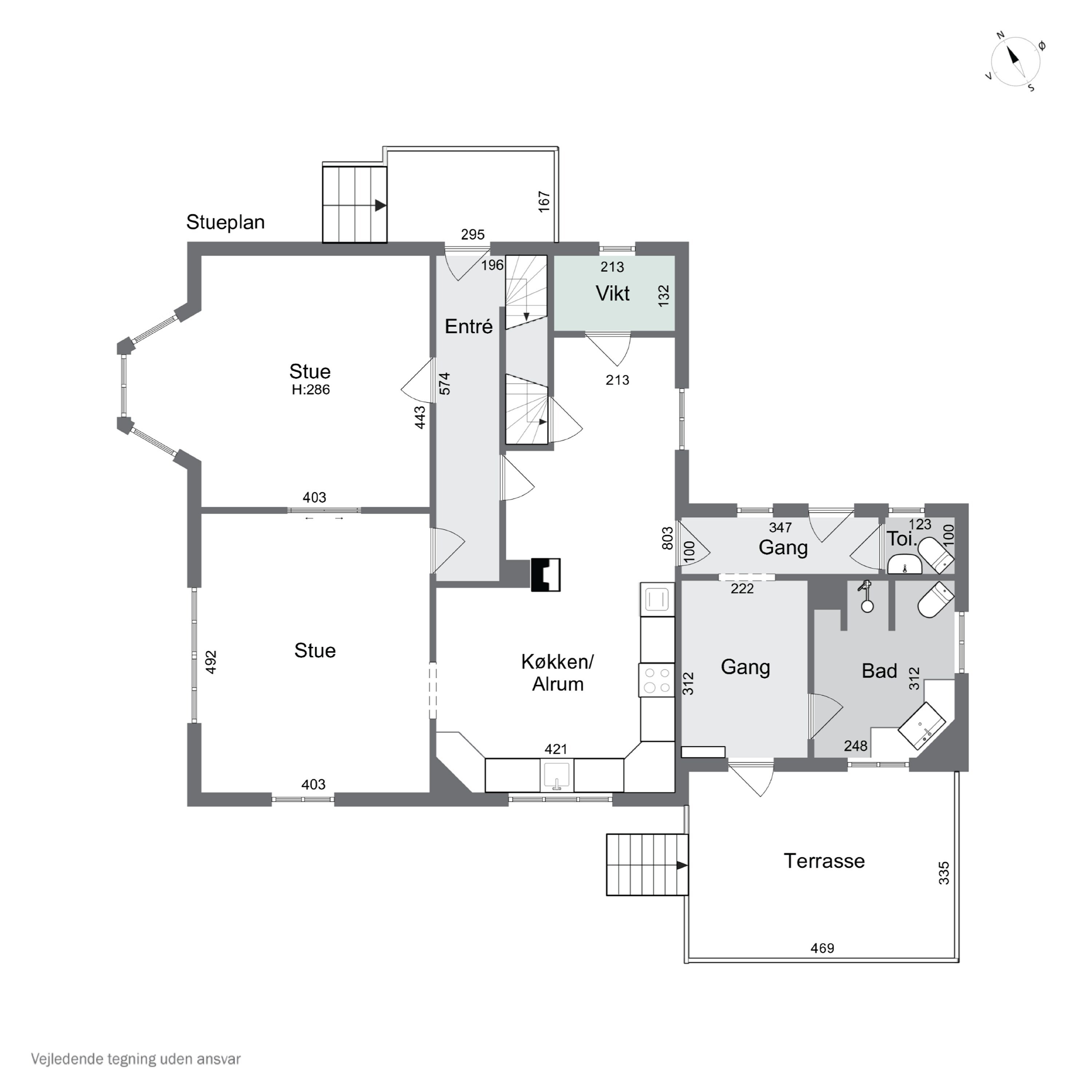 Plantegninger billede af Haslevej 106, Rønne, 3700 Rønne