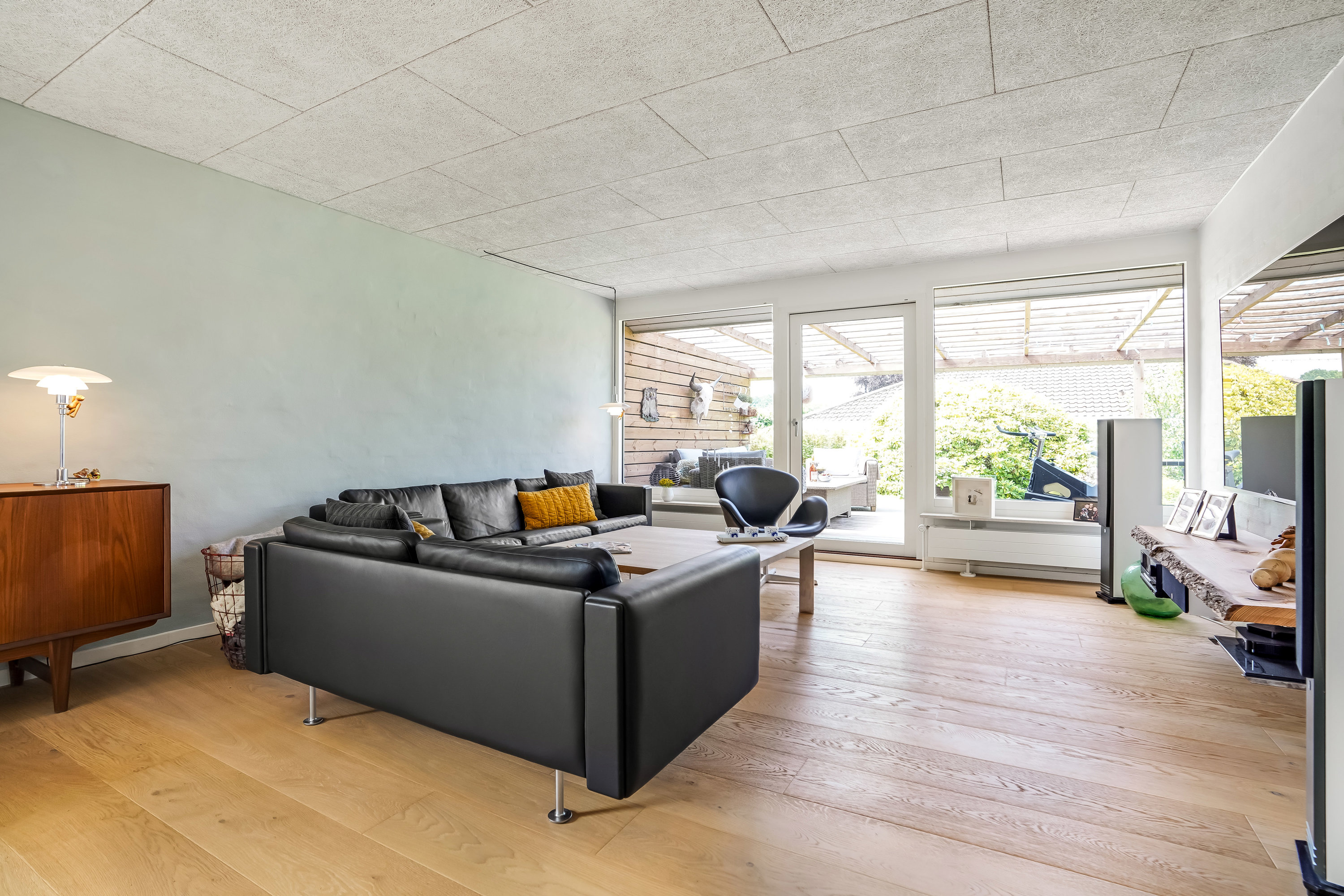 Fremhævet stue billede i fuldskærmstilstand. Billede af Vestervang 15, 5492 Vissenbjerg