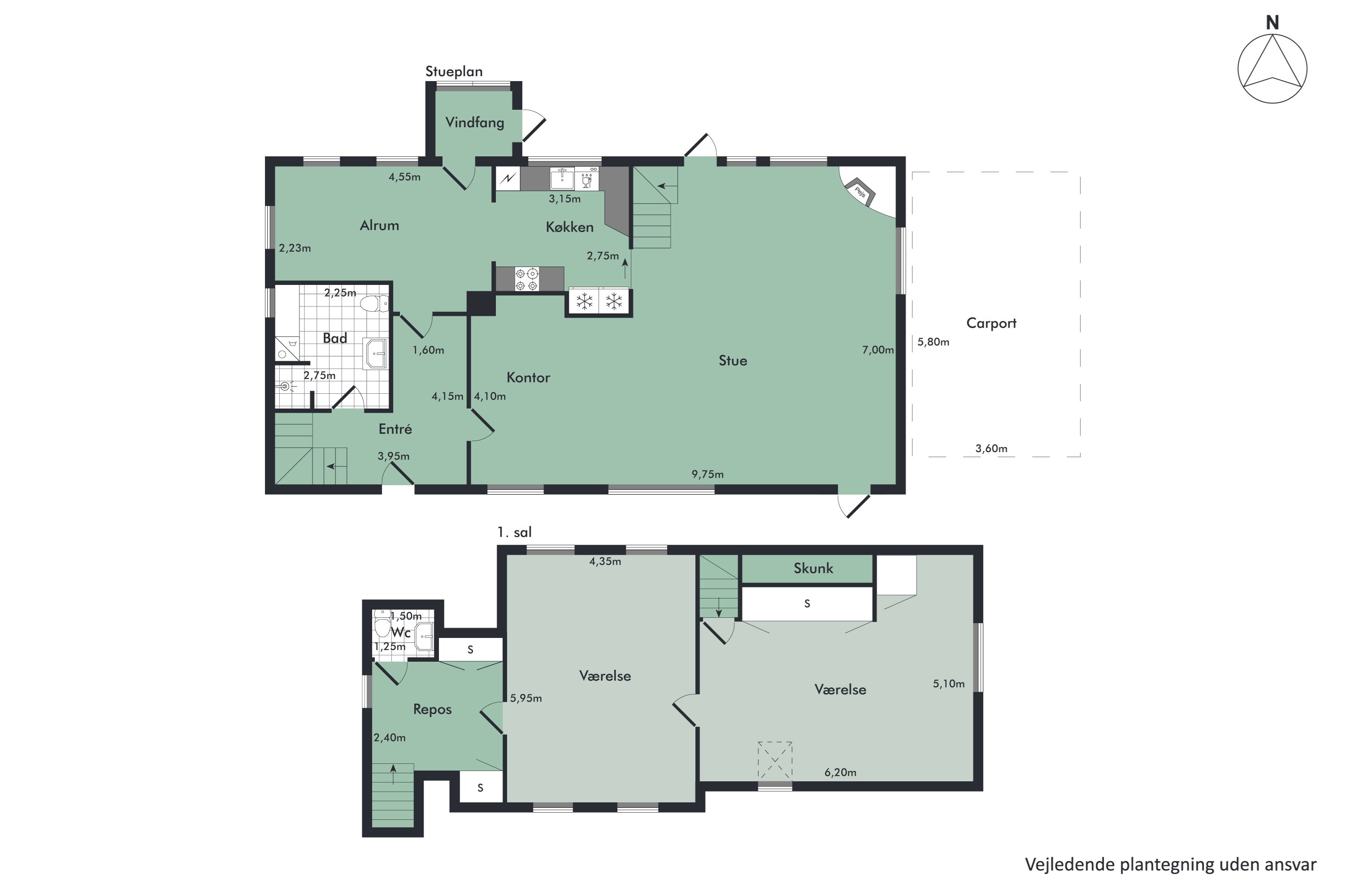 Plantegninger billede af Skipperstræde 7, Sebbersund, 9240 Nibe