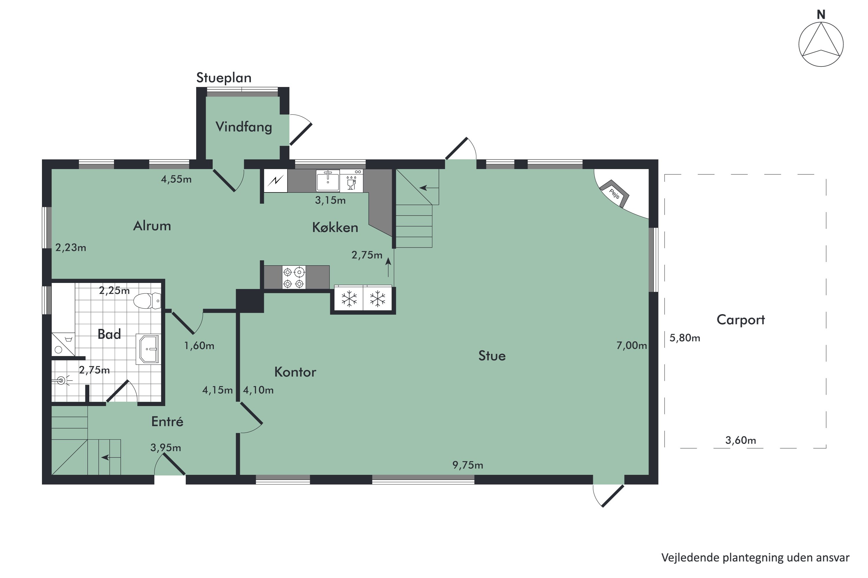 Plantegninger billede af Skipperstræde 7, Sebbersund, 9240 Nibe