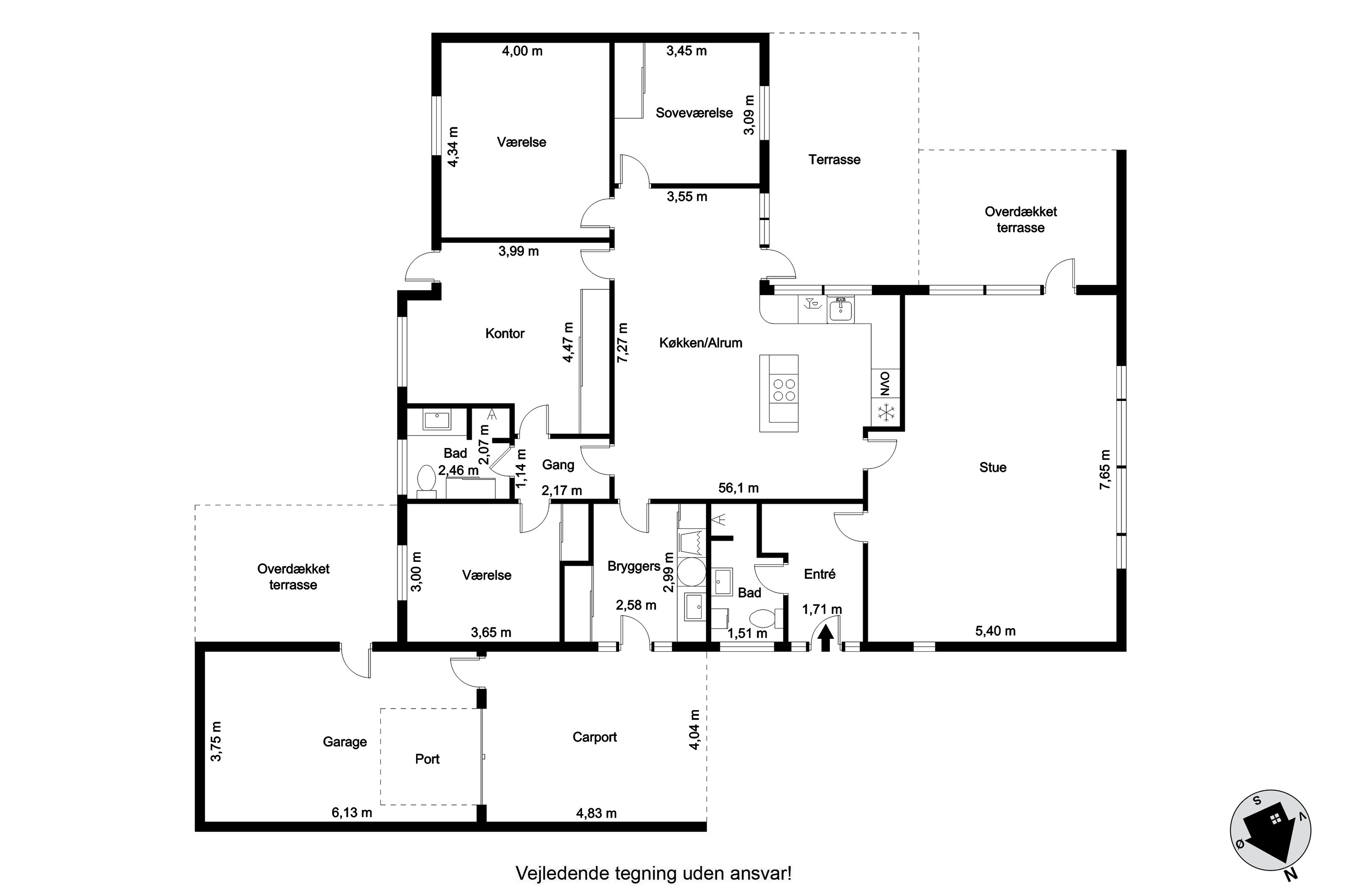 Plantegninger billede af Præstegårdsvej 21, Gærum, 9900 Frederikshavn