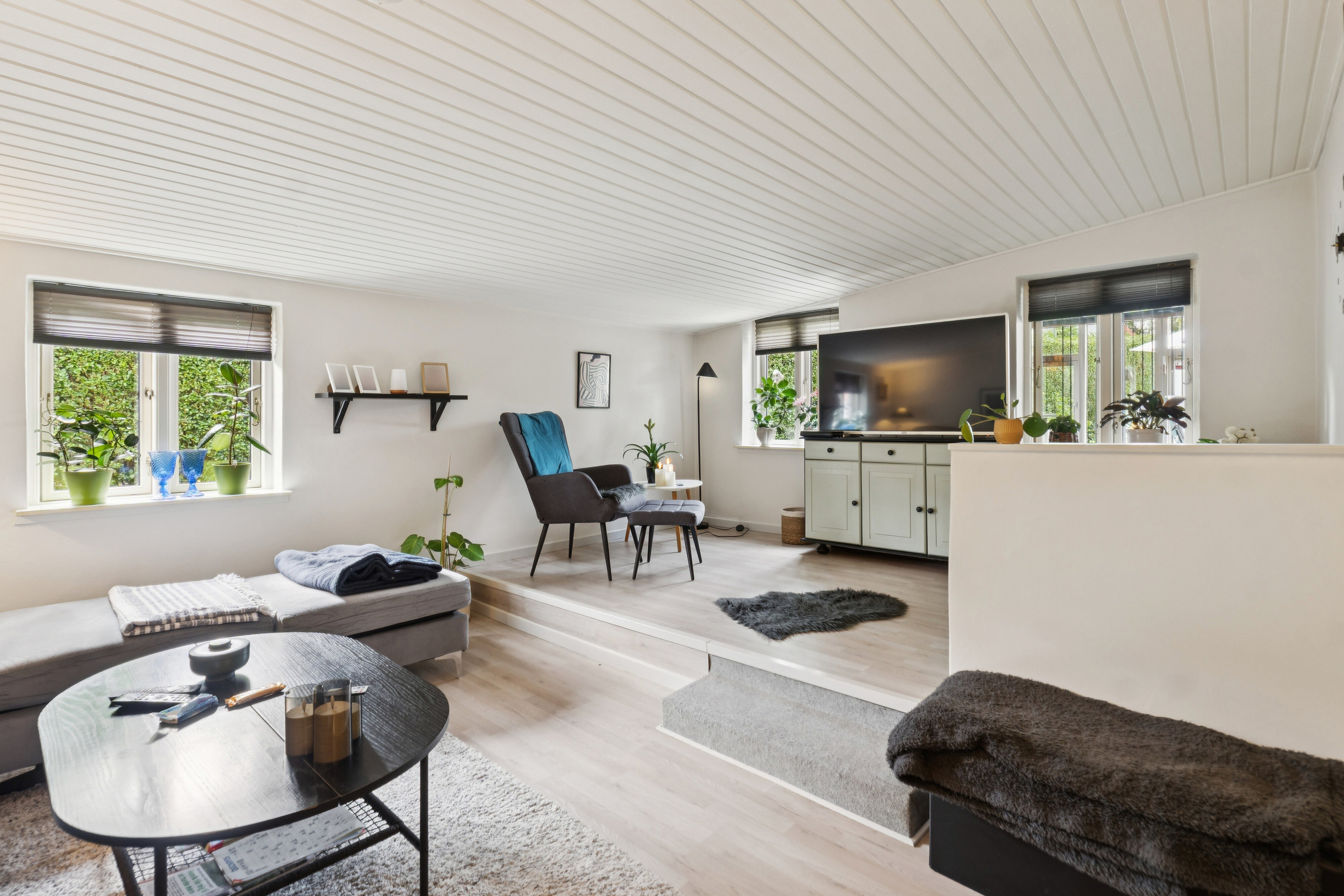 Fremhævet stue billede i fuldskærmstilstand. Billede af Bergmannsvej 34, Thurø, 5700 Svendborg