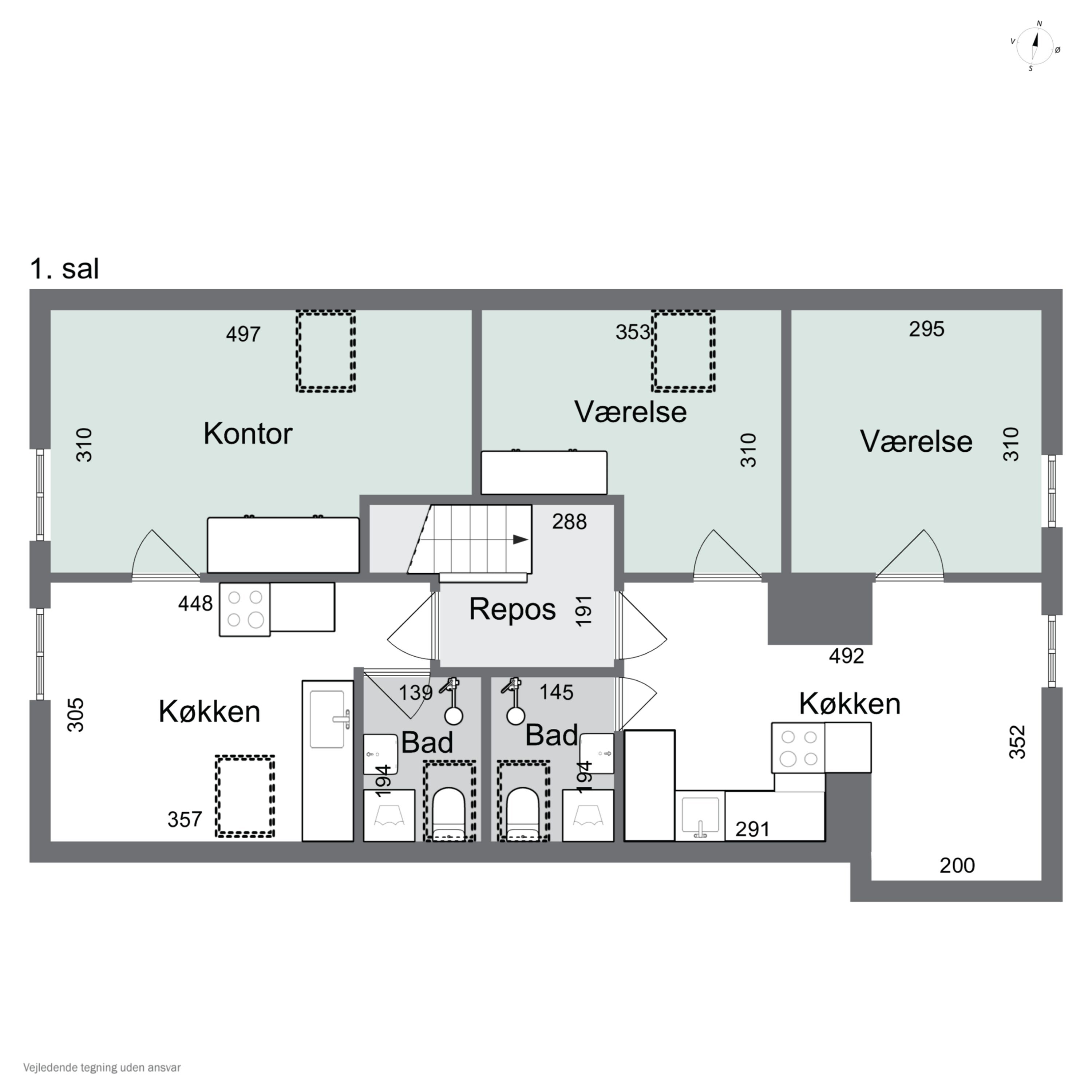 Plantegninger billede af Bergmannsvej 34, Thurø, 5700 Svendborg