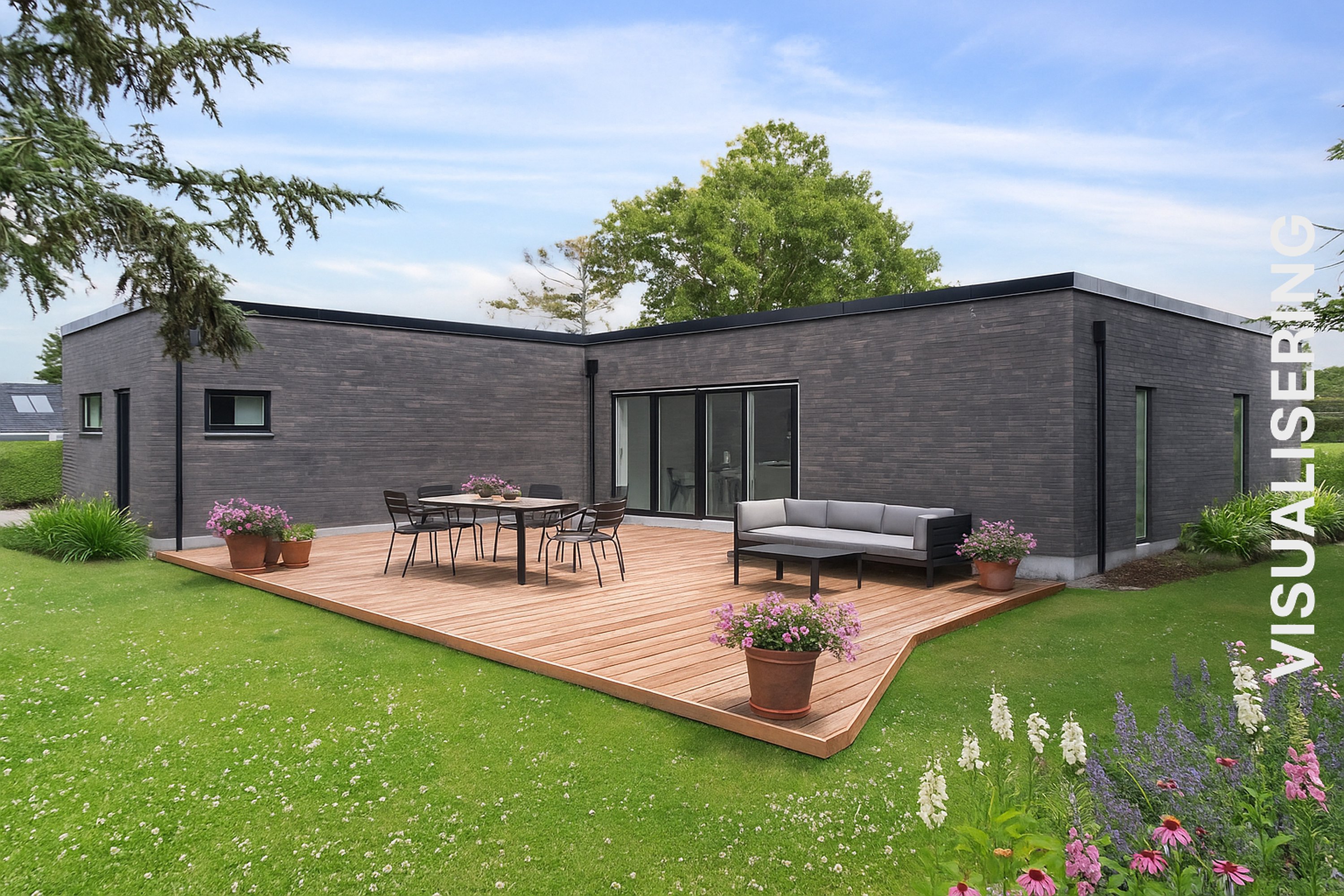 Fremhævet visualisering billede i fuldskærmstilstand. Billede af Skrænten 24, Korsør Syd, 4220 Korsør