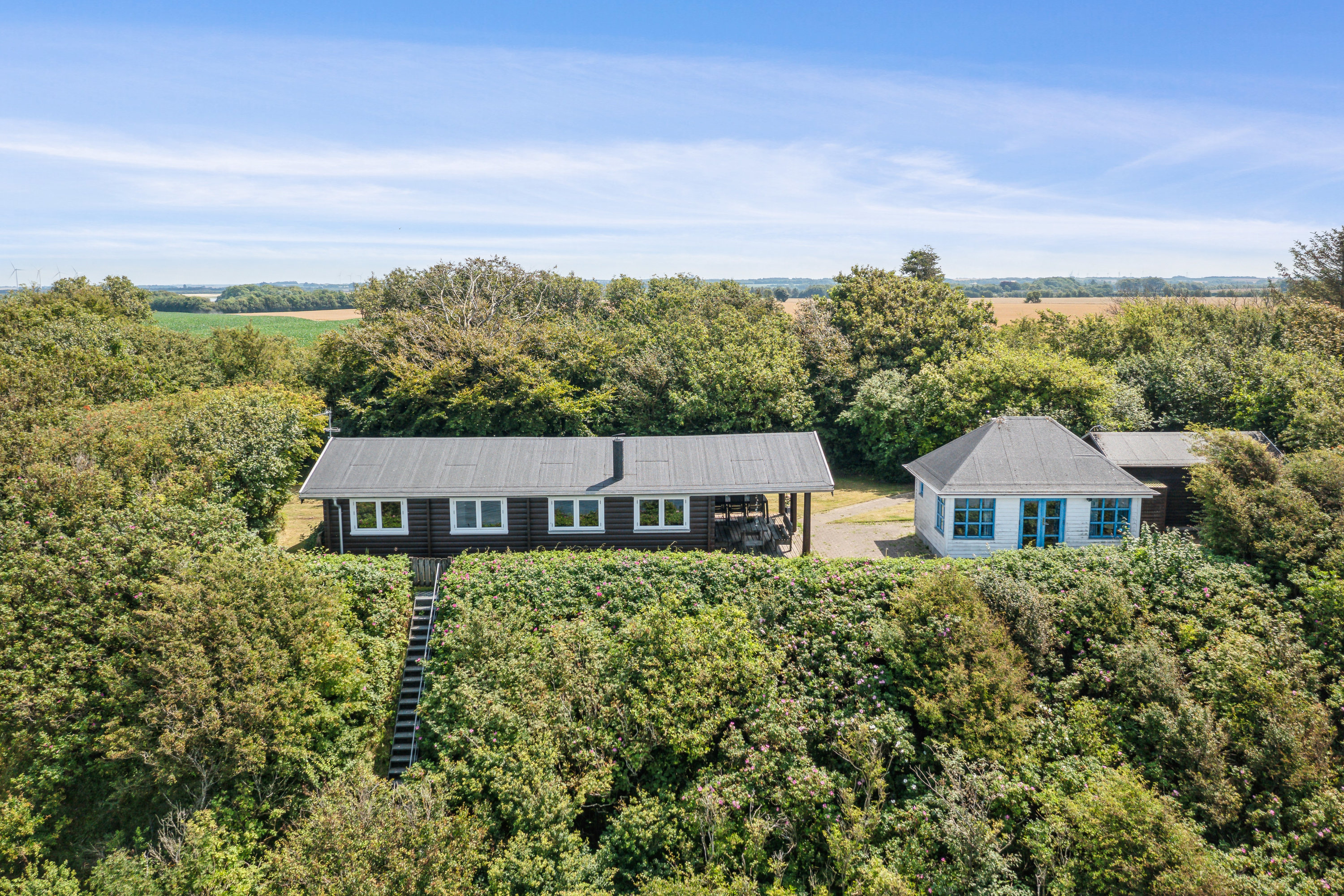 Miniaturebillede 1: luftfoto. Billede af Grynderup Strand 28, Grynderup, 7870 Roslev