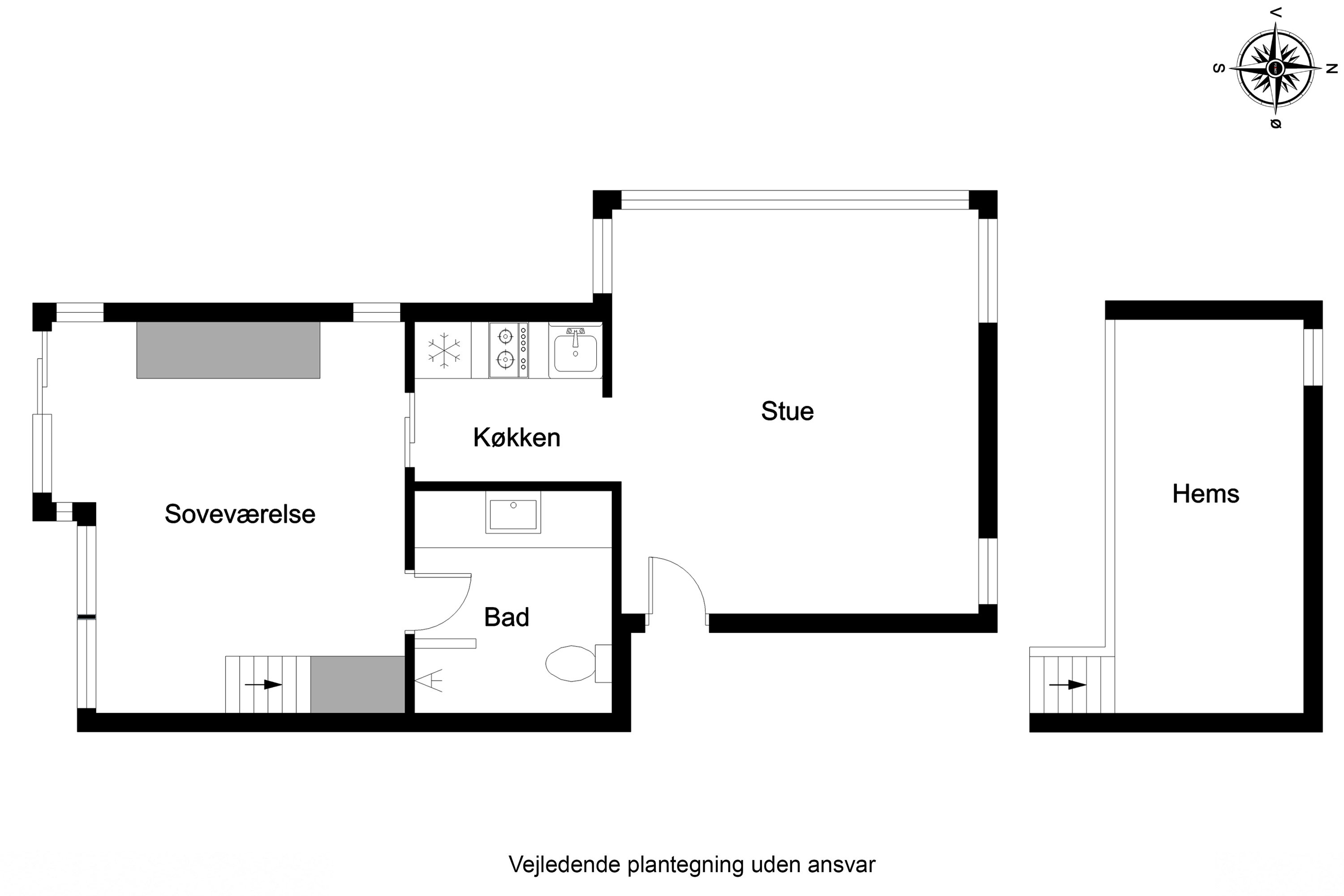 Plantegninger billede af Strandvejen 52, 2. 52., Fanø Bad, 6720 Fanø