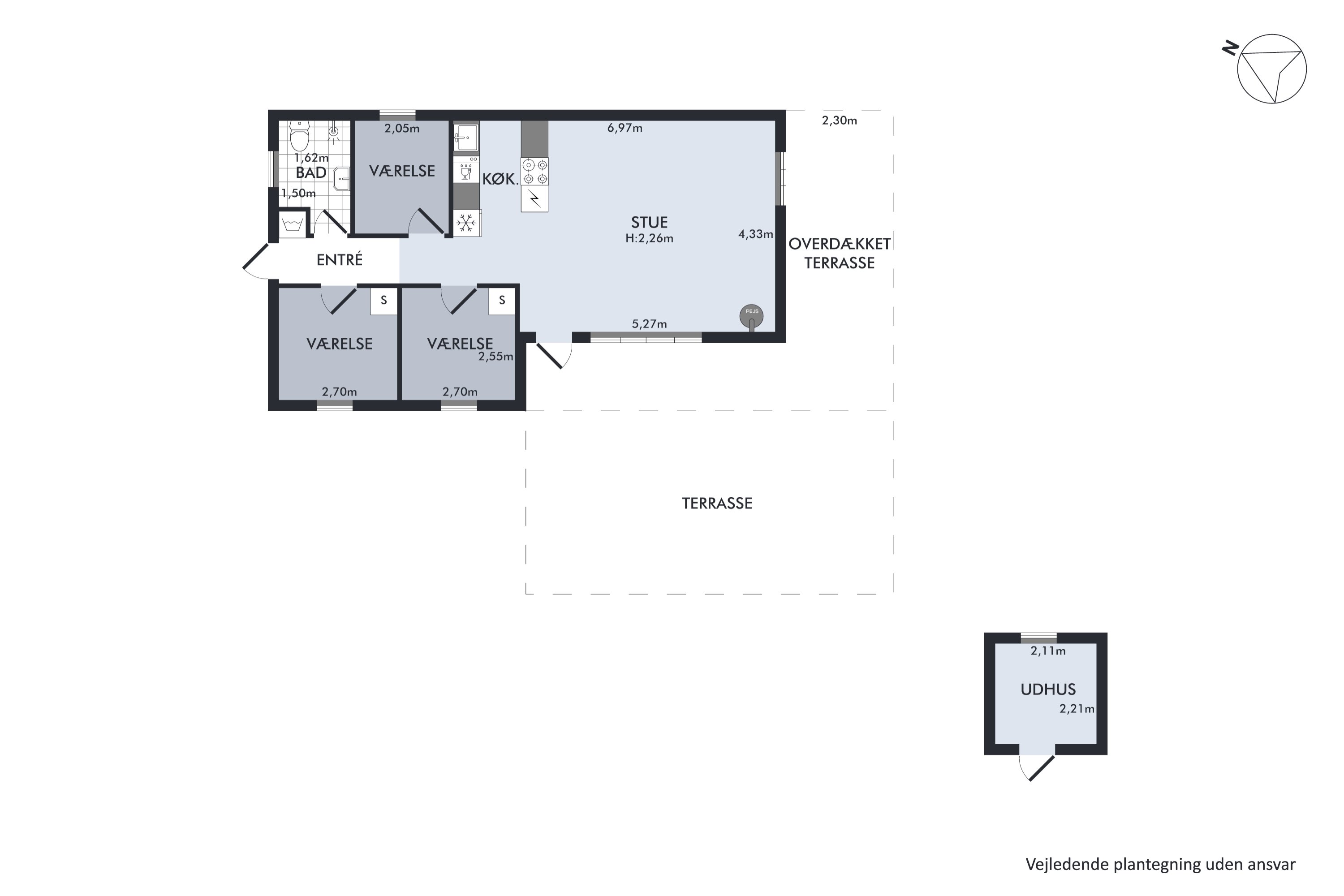 Plantegninger billede af Klokkegrund 9B, Øer Strand, 8400 Ebeltoft