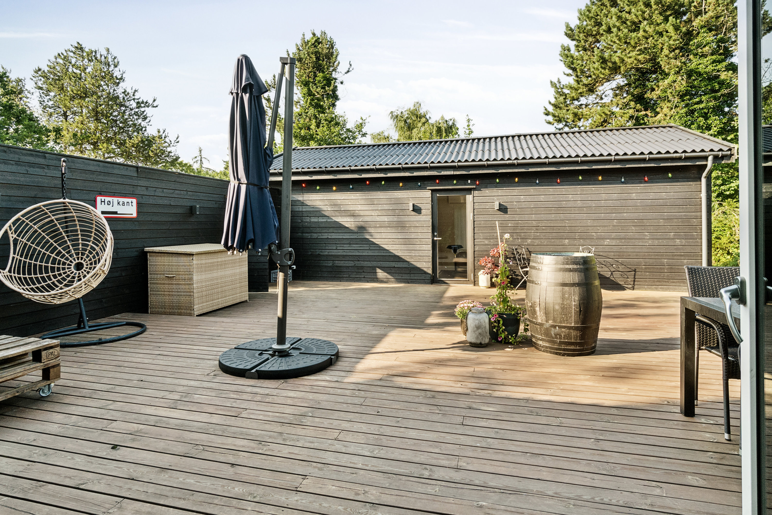 Fremhævet terrasse billede i fuldskærmstilstand. Billede af Høgevej 13, Indelukket, 4550 Asnæs