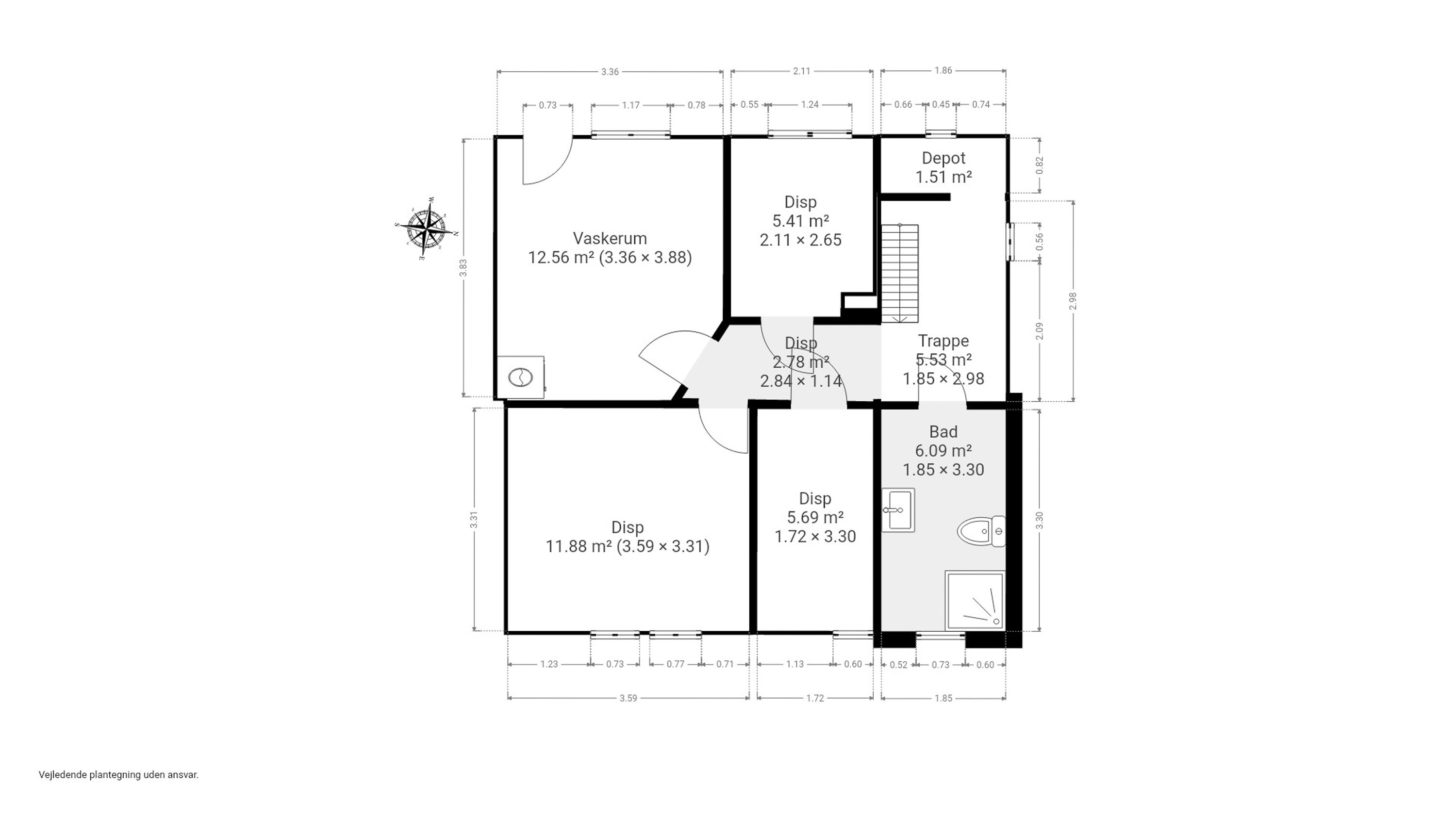 Plantegninger billede af Holsten Carisiusgade 12, 5600 Faaborg