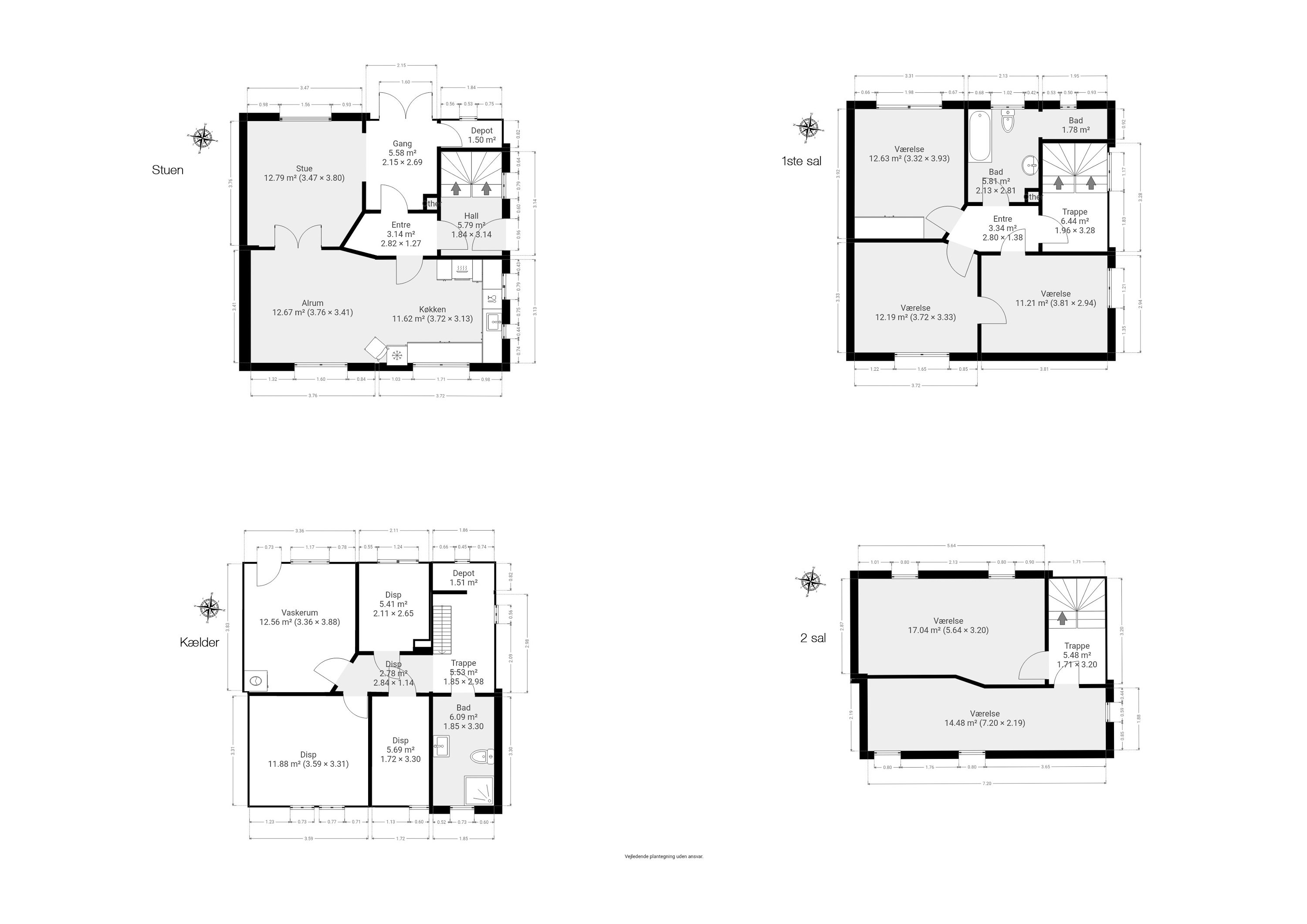 Plantegninger billede af Holsten Carisiusgade 12, 5600 Faaborg
