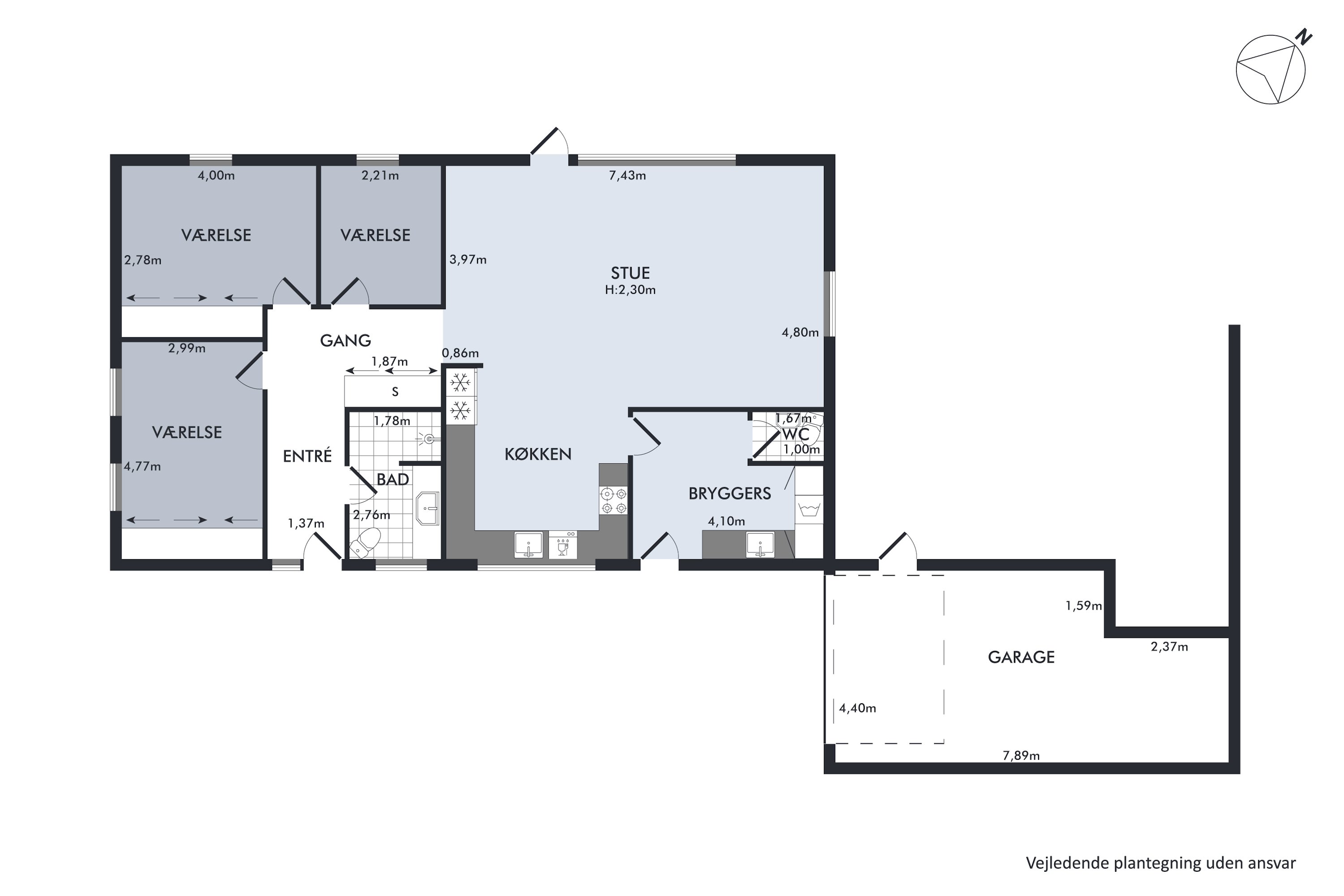 Plantegninger billede af Uglevænget 6, 6760 Ribe
