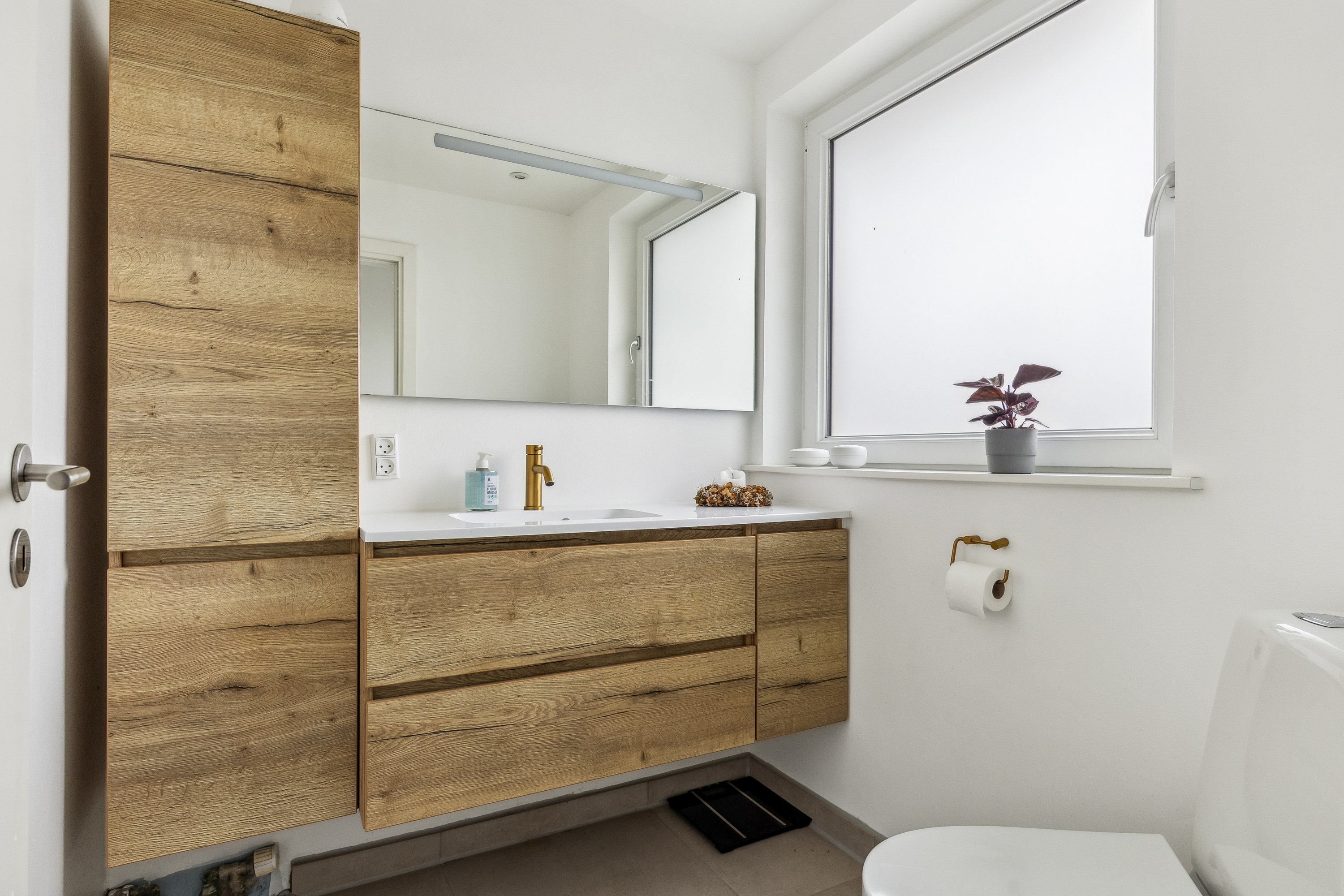 Fremhævet badeværelse billede i fuldskærmstilstand. Billede af Uglevænget 6, 6760 Ribe