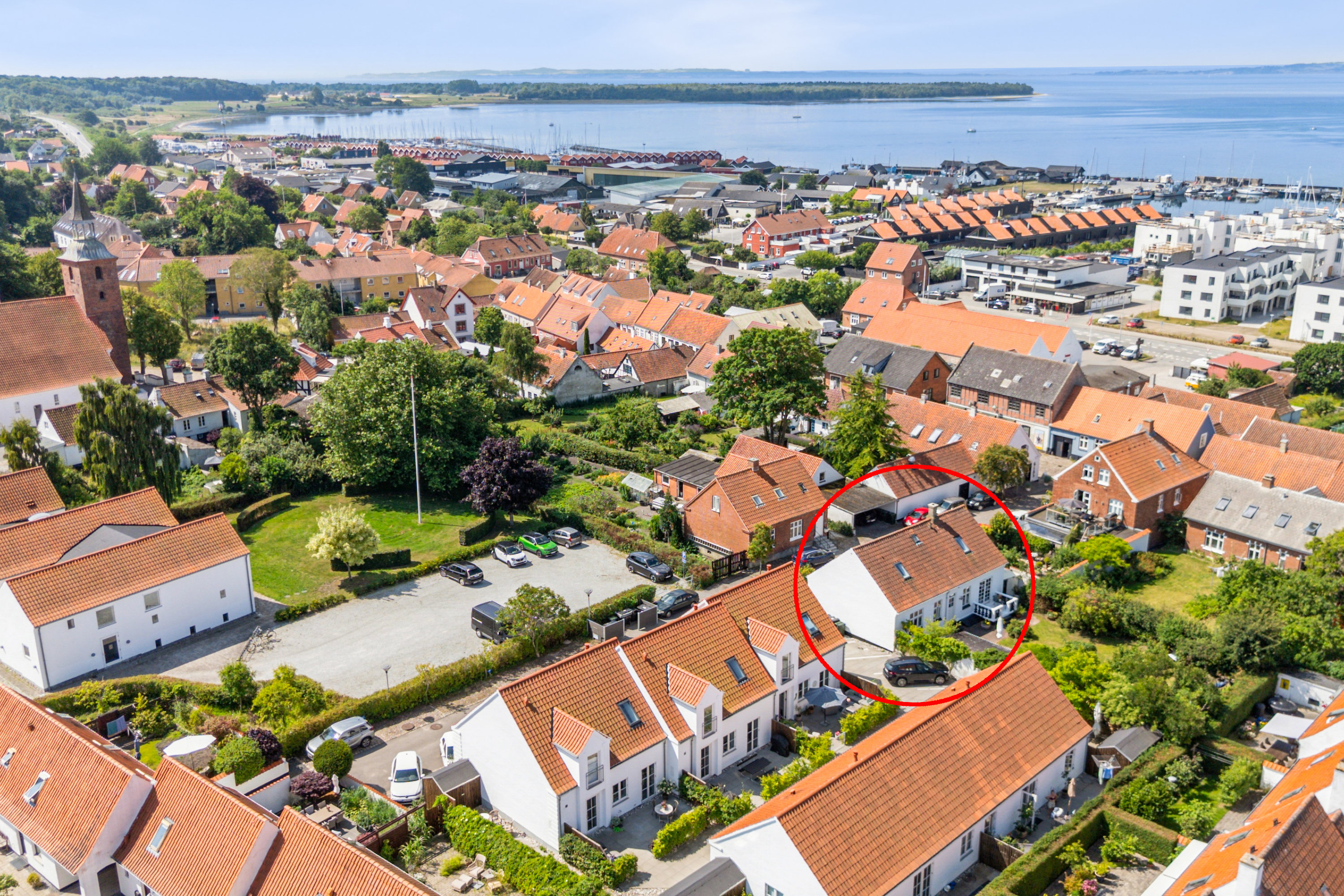 Fremhævet luftfoto billede i fuldskærmstilstand. Billede af Toften 3, 8400 Ebeltoft