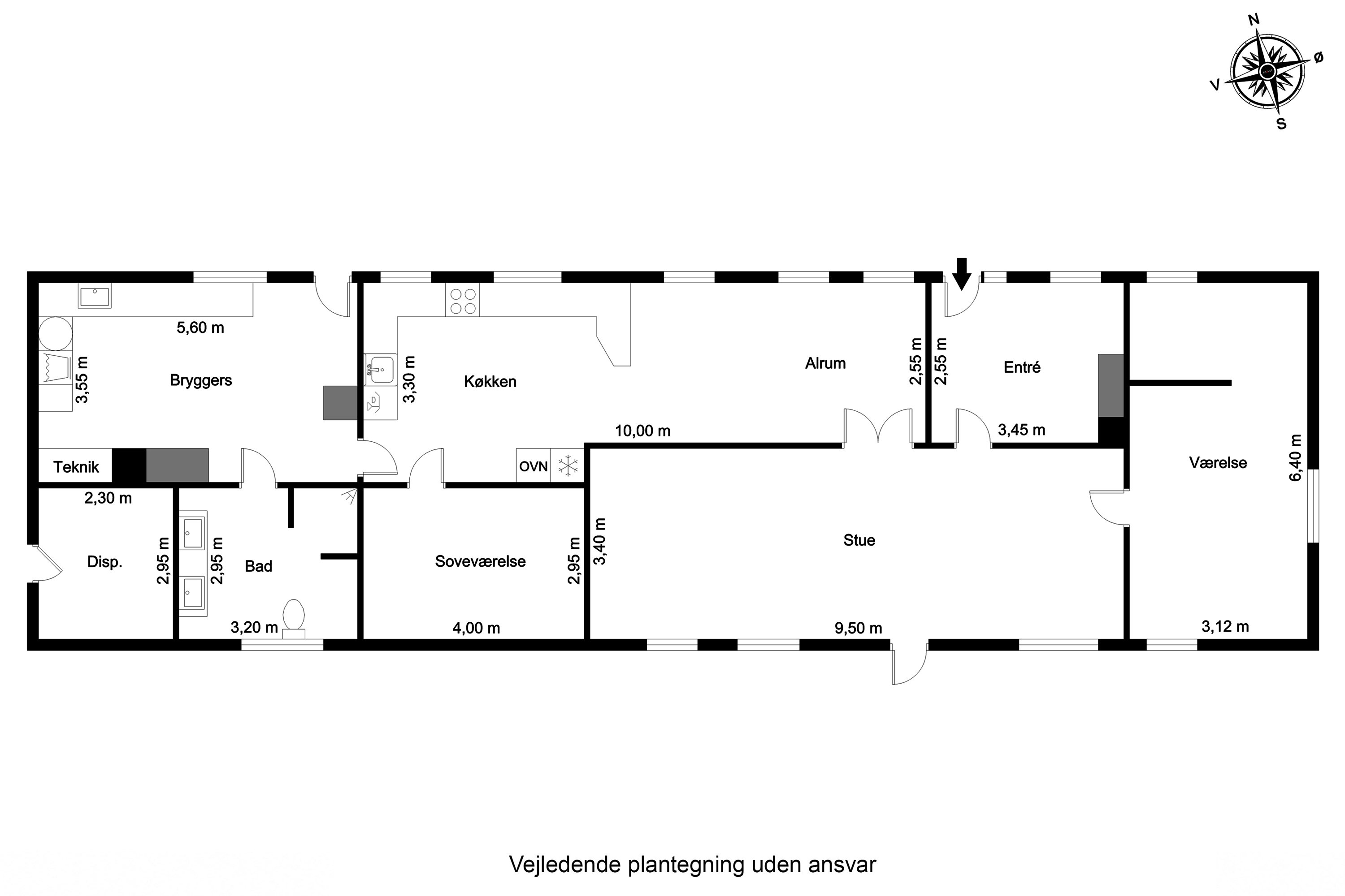 Plantegninger billede af Hårupvej 38, Hårup, 8740 Brædstrup