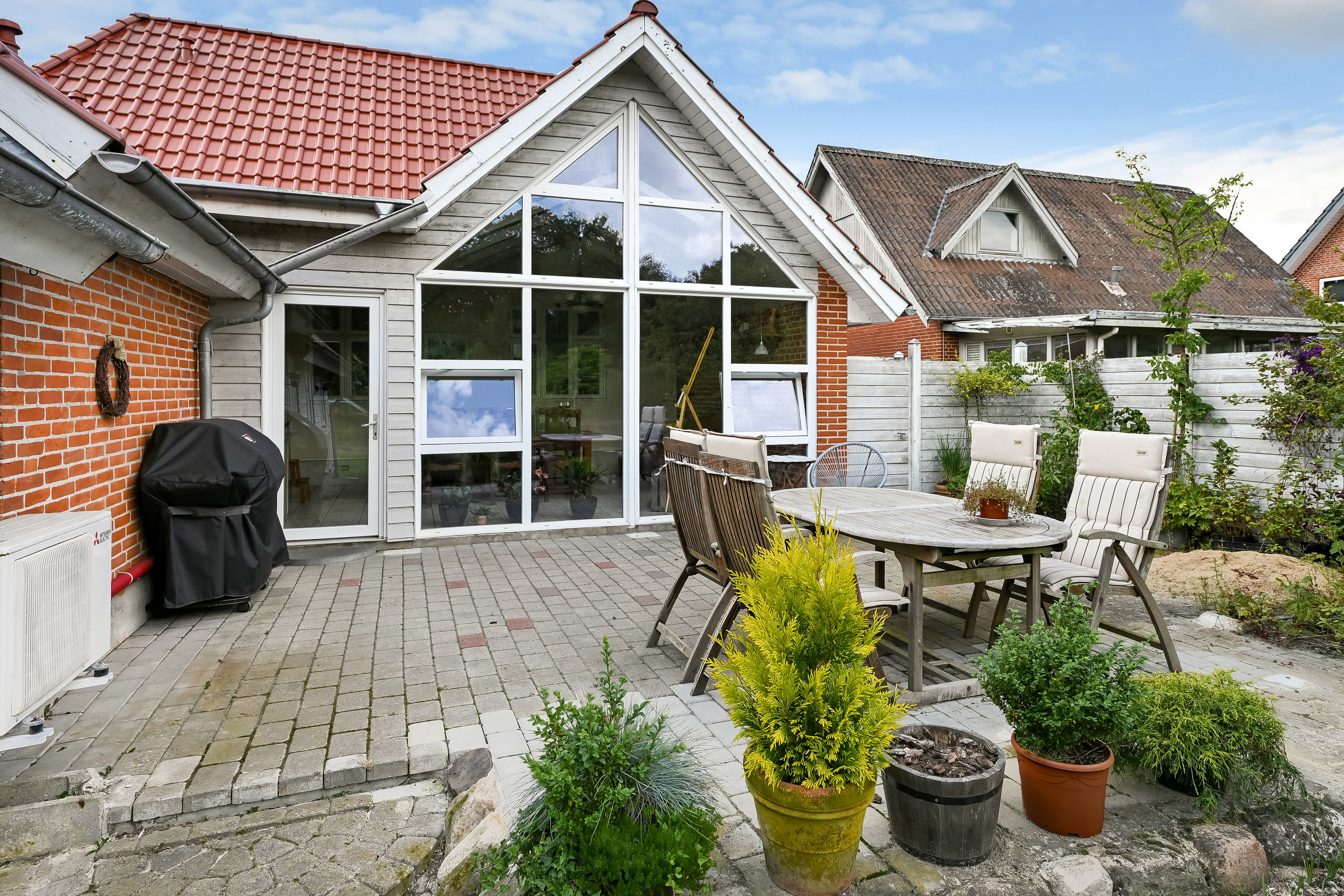 Fremhævet terrasse billede i fuldskærmstilstand. Billede af Nørrevej 12, Stend-Krogag, 7200 Grindsted