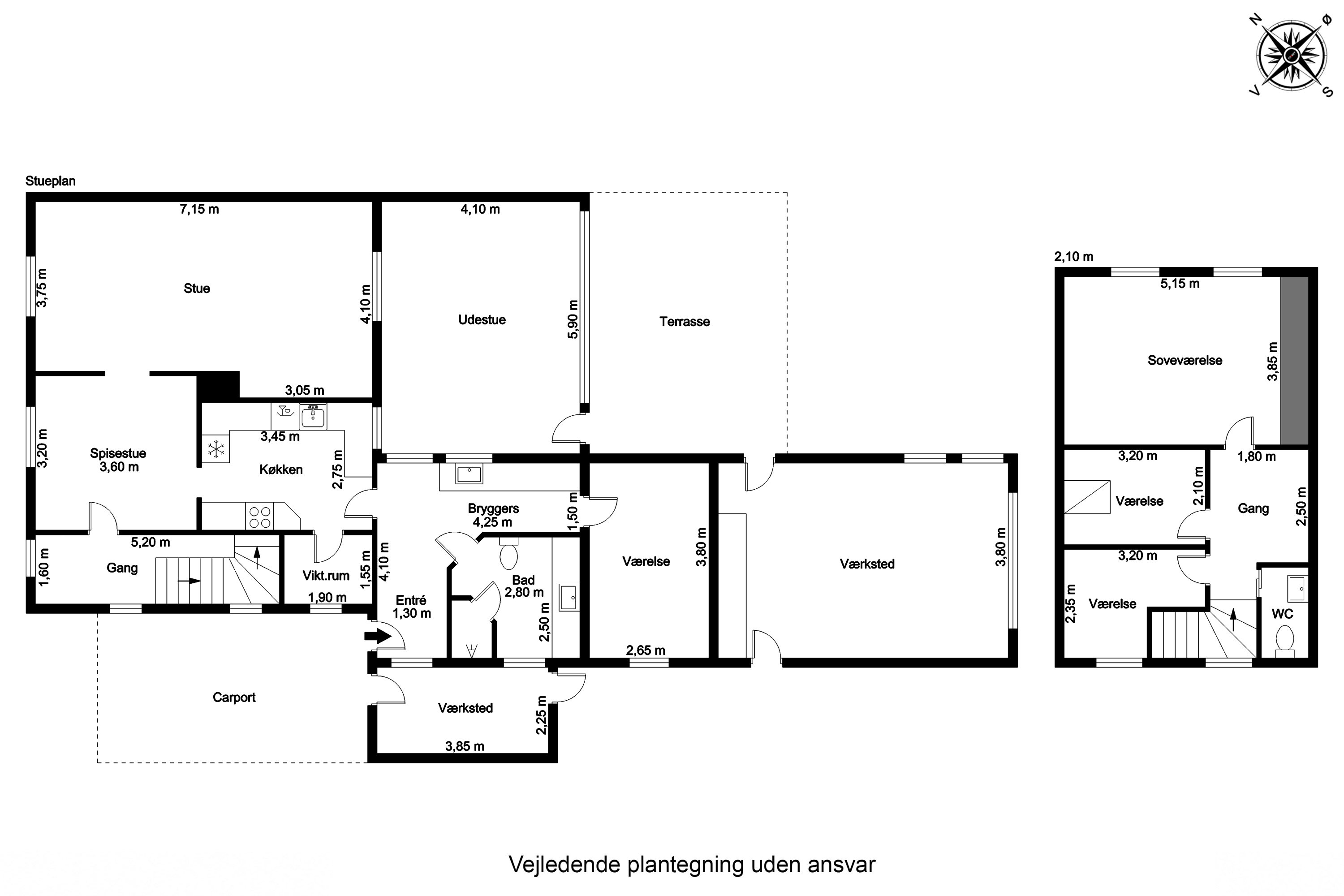Plantegninger billede af Nørrevej 12, Stend-Krogag, 7200 Grindsted