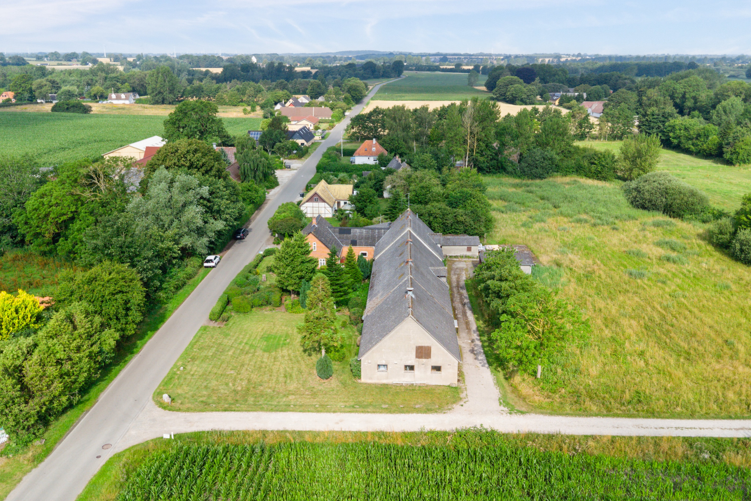 Fremhævet luftfoto billede i fuldskærmstilstand. Billede af Egensevej 32, Egense Mark, 5450 Otterup