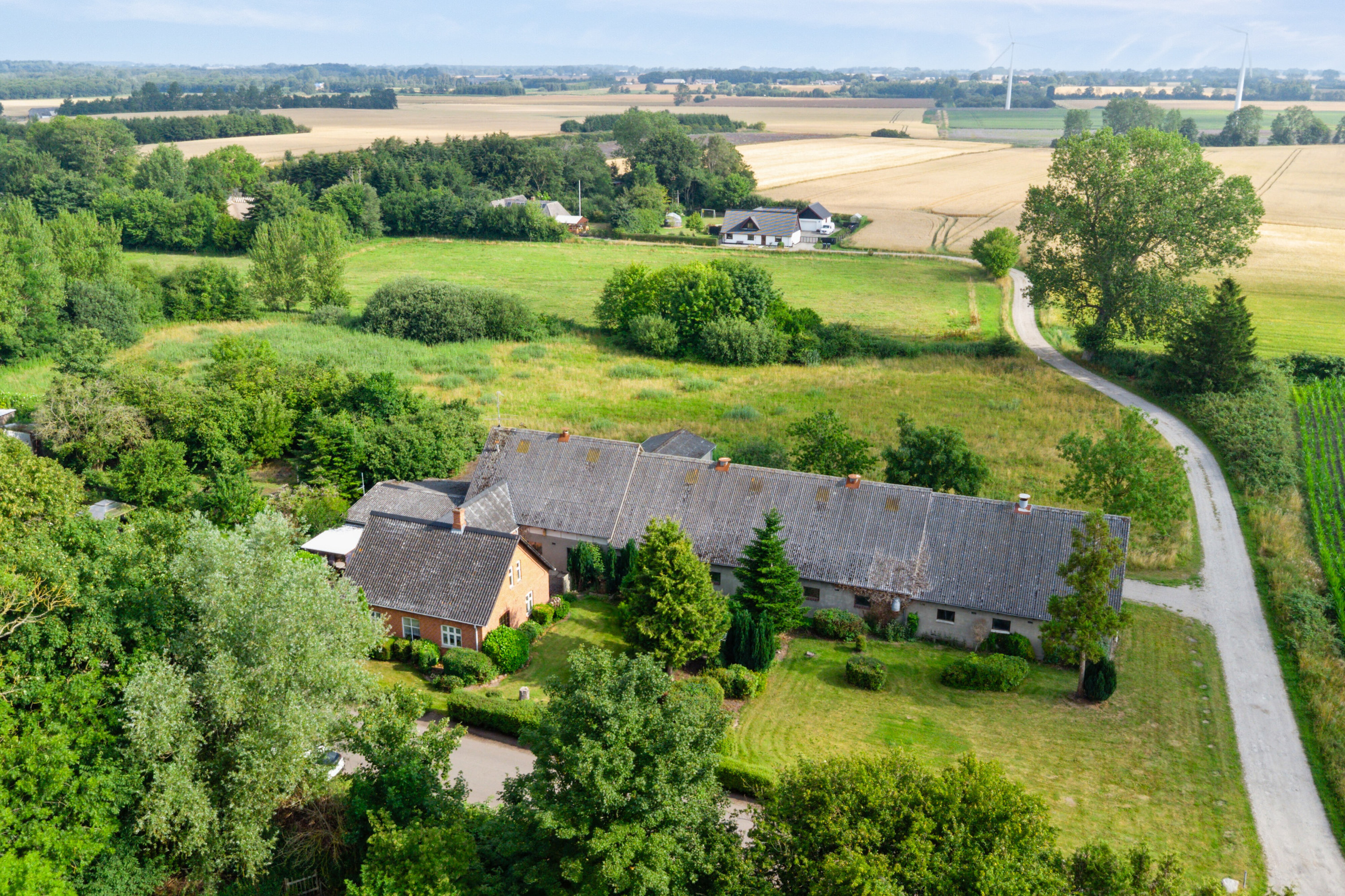 Fremhævet luftfoto billede i fuldskærmstilstand. Billede af Egensevej 32, Egense Mark, 5450 Otterup