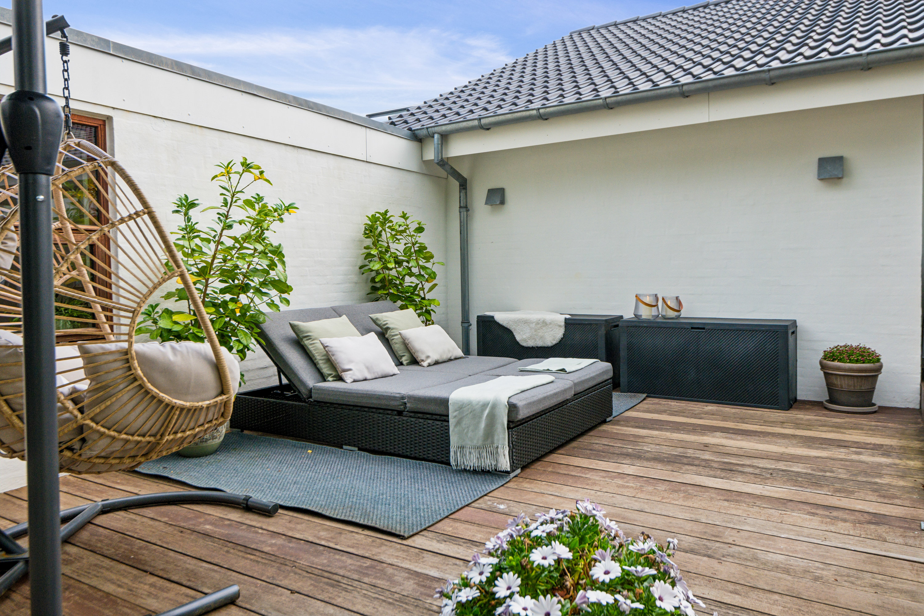 Fremhævet terrasse billede i fuldskærmstilstand. Billede af Tjørnealle 2, 9530 Støvring