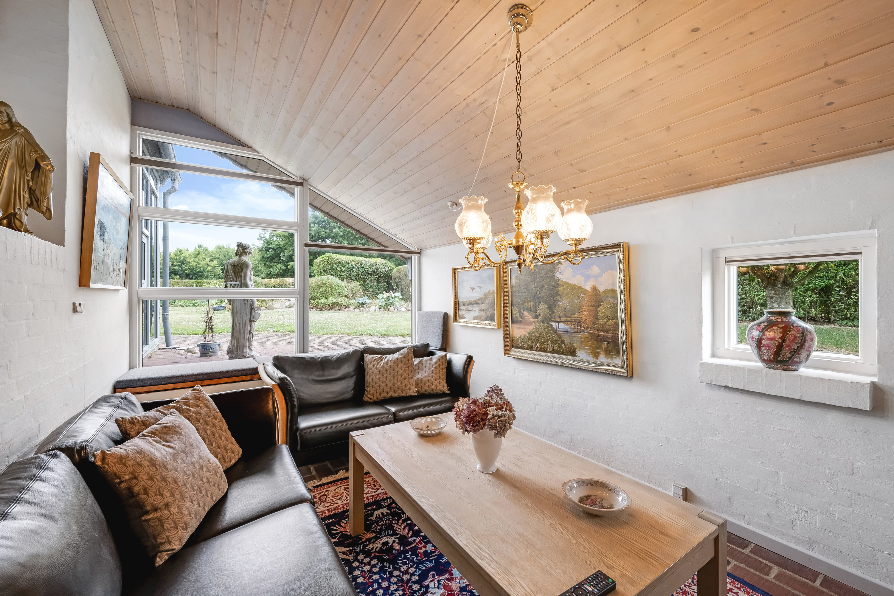 Fremhævet stue billede i fuldskærmstilstand. Billede af Heboltoft 50, Velling, 6950 Ringkøbing