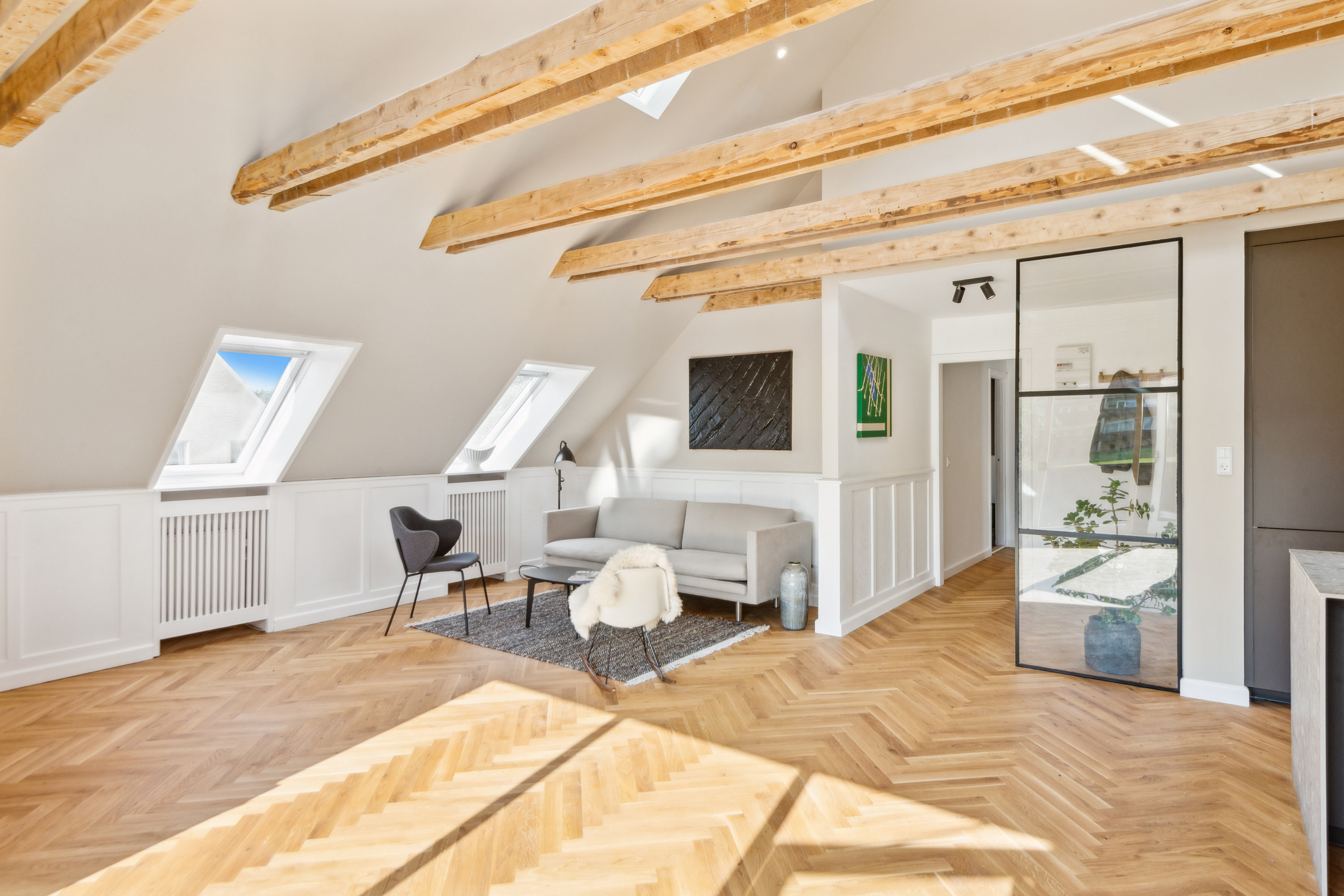 Fremhævet stue billede i fuldskærmstilstand. Billede af Fyrrebakken 20, 2., 9000 Aalborg